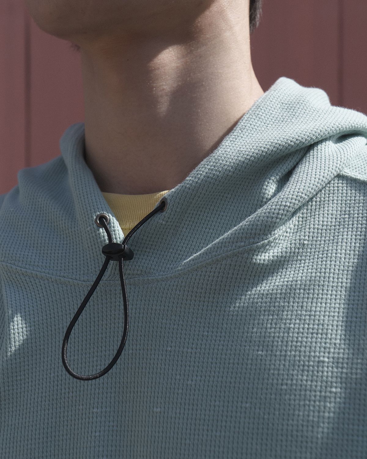 사일런트실러블(SILENTSYLLABLE) Cord waffle hoodie / Mint
