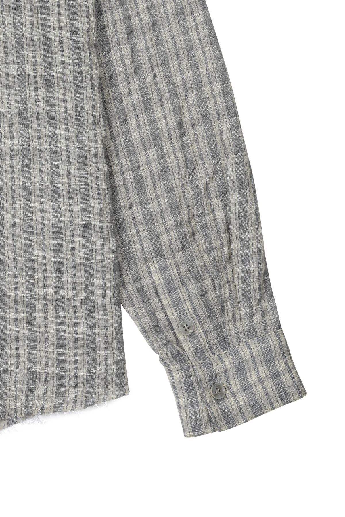 다이닛(DEINET) CHECKERED POINT OVERFIT SHIRT IN SKY BLUE