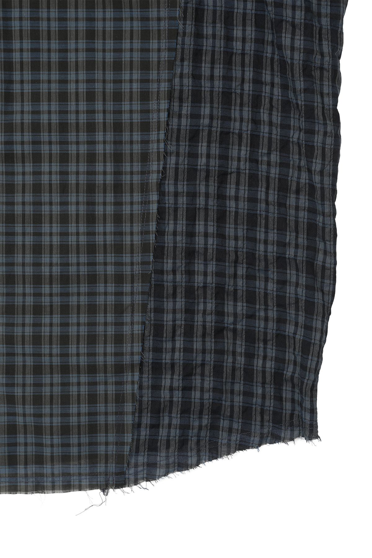 다이닛(DEINET) CHECKERED POINT OVERFIT SHIRT IN NAVY