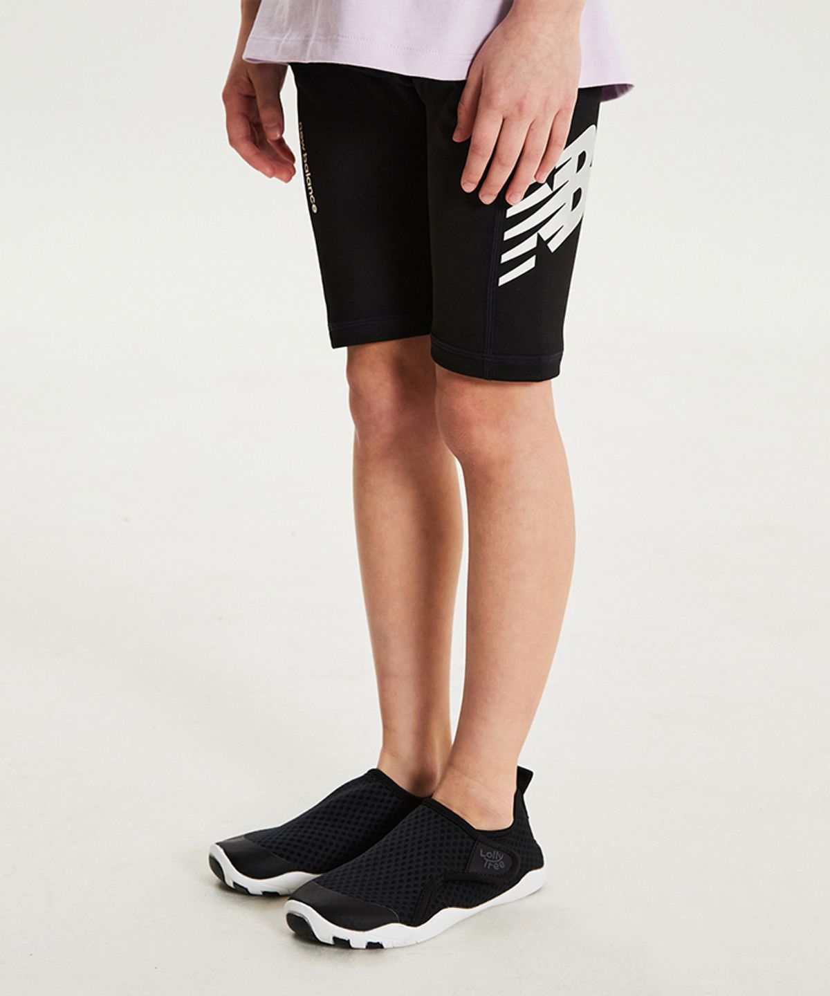 뉴발란스 키즈(NEWBALANCEKIDS) ESSENTIAL_아동 5부 레깅스 NK9RG2105U19