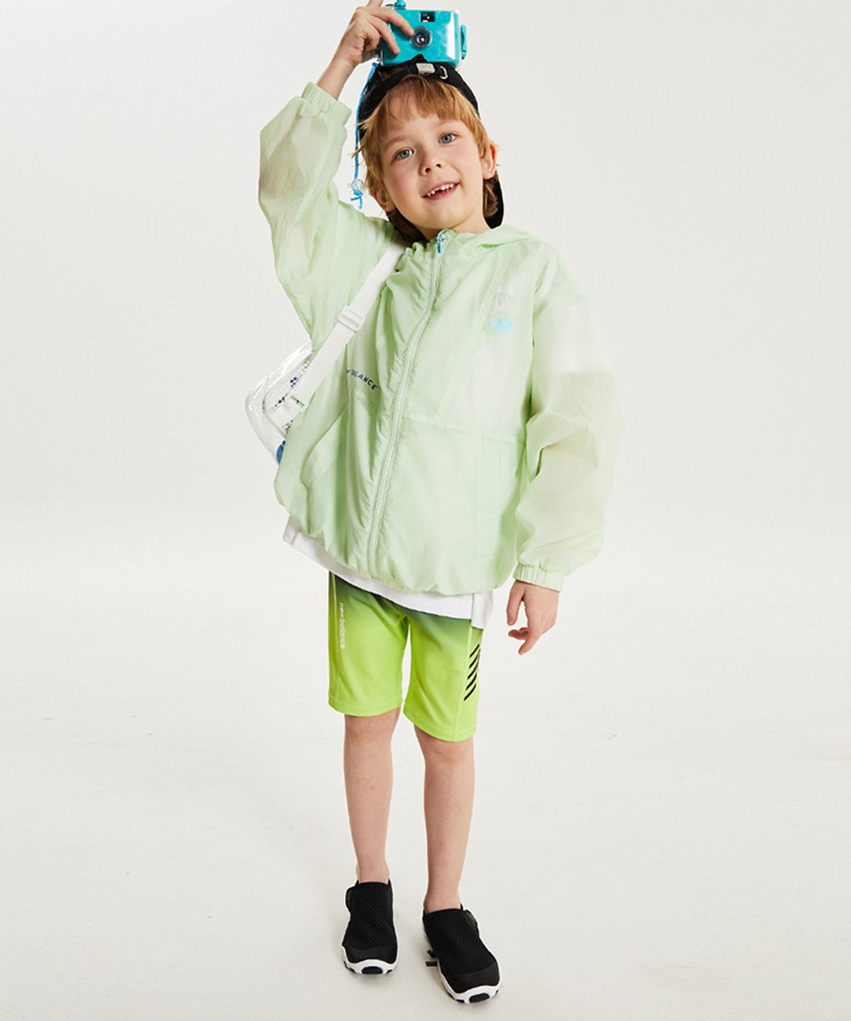 뉴발란스 키즈(NEWBALANCEKIDS) ESSENTIAL_아동 5부 레깅스 NK9RG2105UAH