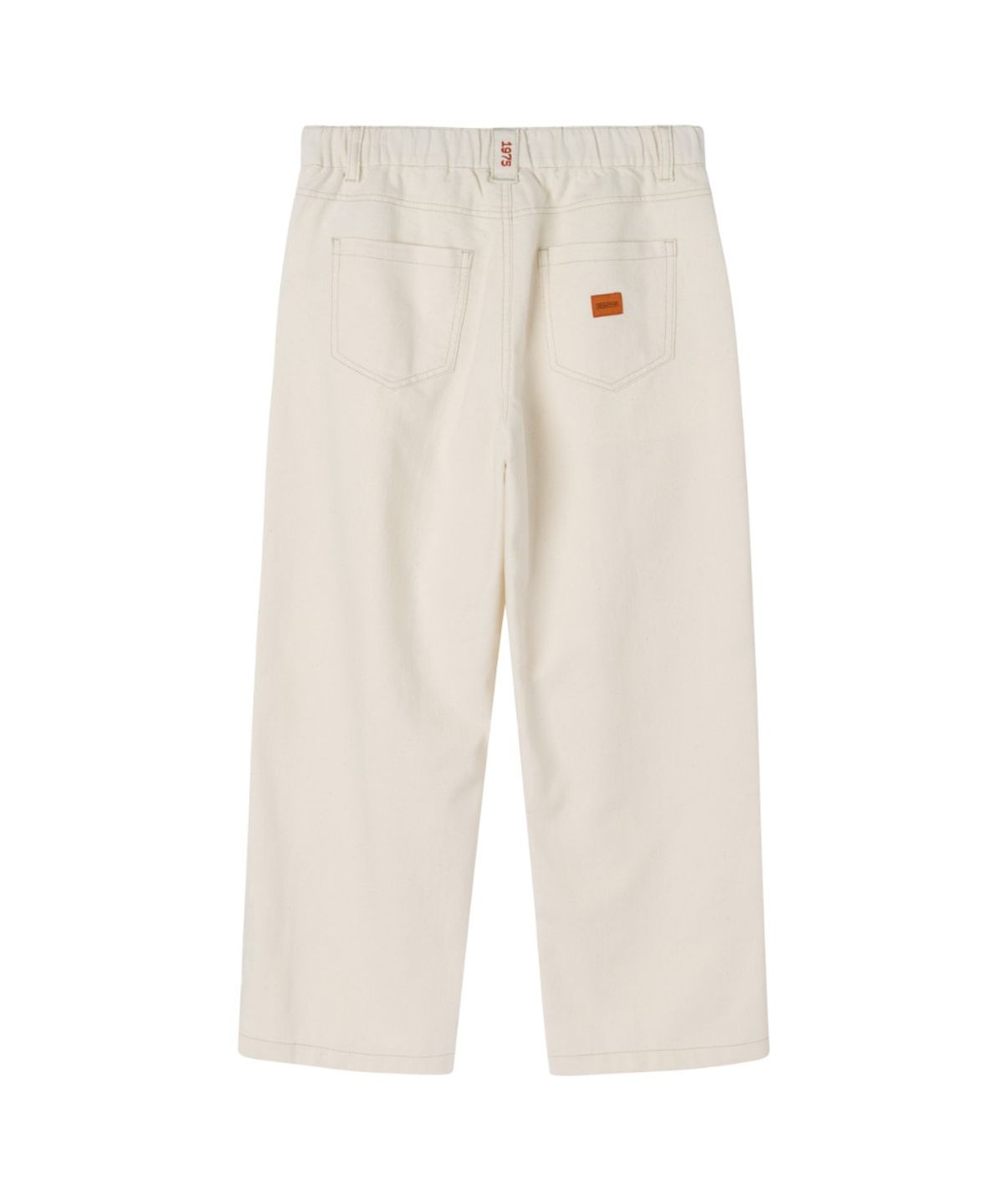 브롬톤 런던(BROMPTON LONDON) HALF BANDING ONE TUCK DENIM TROUSERS - IVORY (P262UDP481)