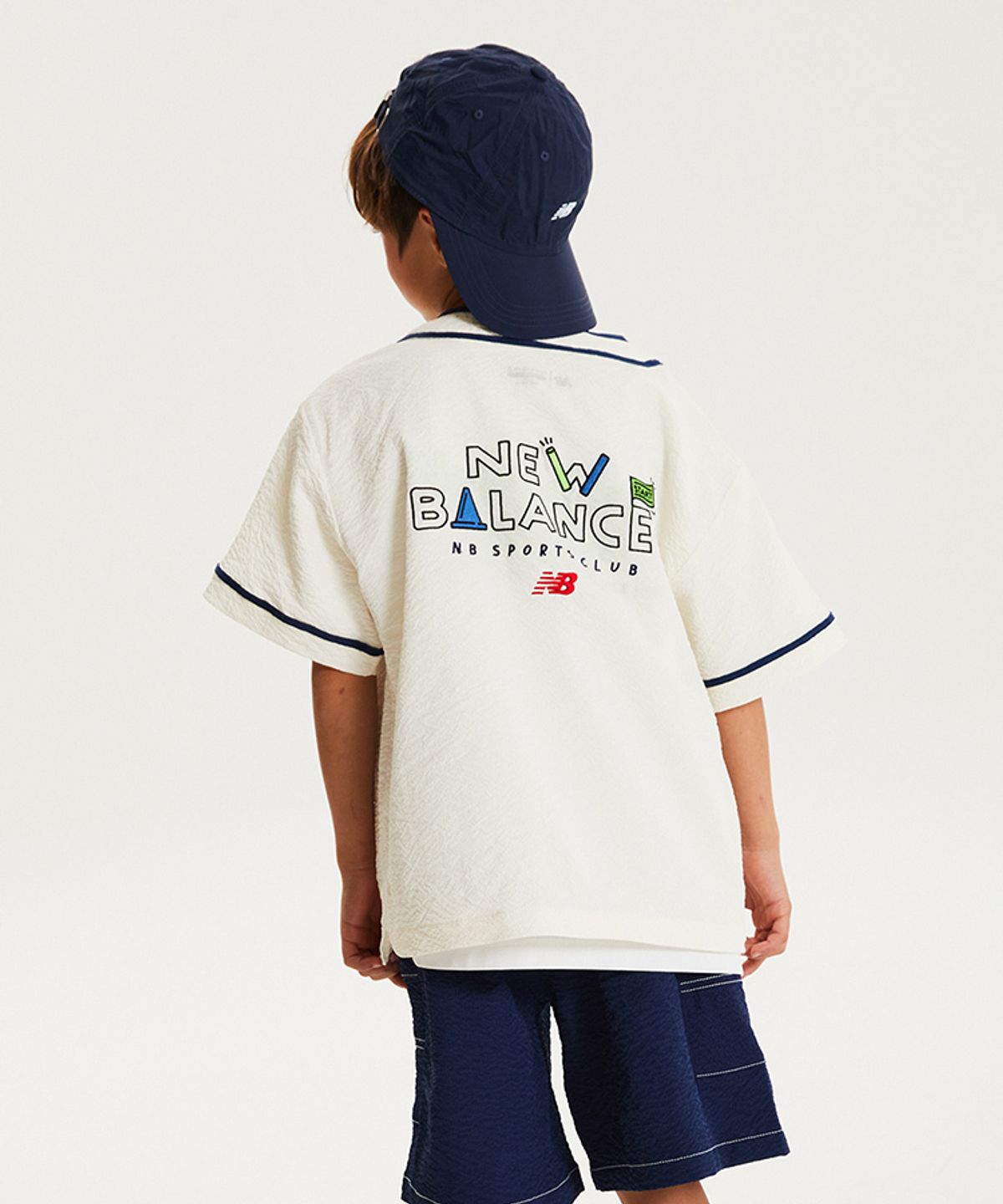 뉴발란스 키즈(NEWBALANCEKIDS) Run Festival_아동 시어서커  V셔켓 셋업 NK9YG2503U39