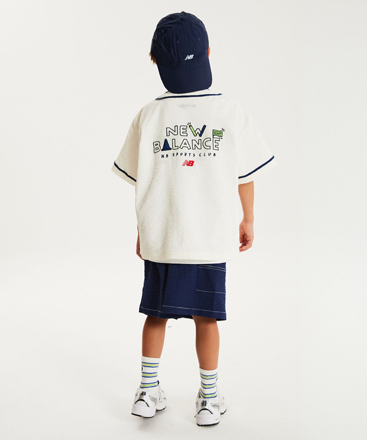 뉴발란스 키즈(NEWBALANCEKIDS) Run Festival_아동 시어서커  V셔켓 셋업 NK9YG2503U39