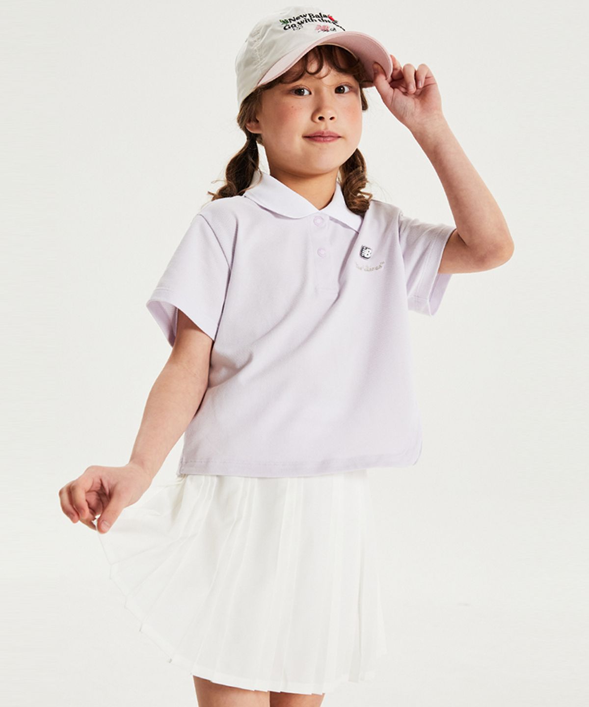 뉴발란스 키즈(NEWBALANCEKIDS) NBgC_아동 여아 카라 티셔츠 스커트 셋업 NK9YG2881G88