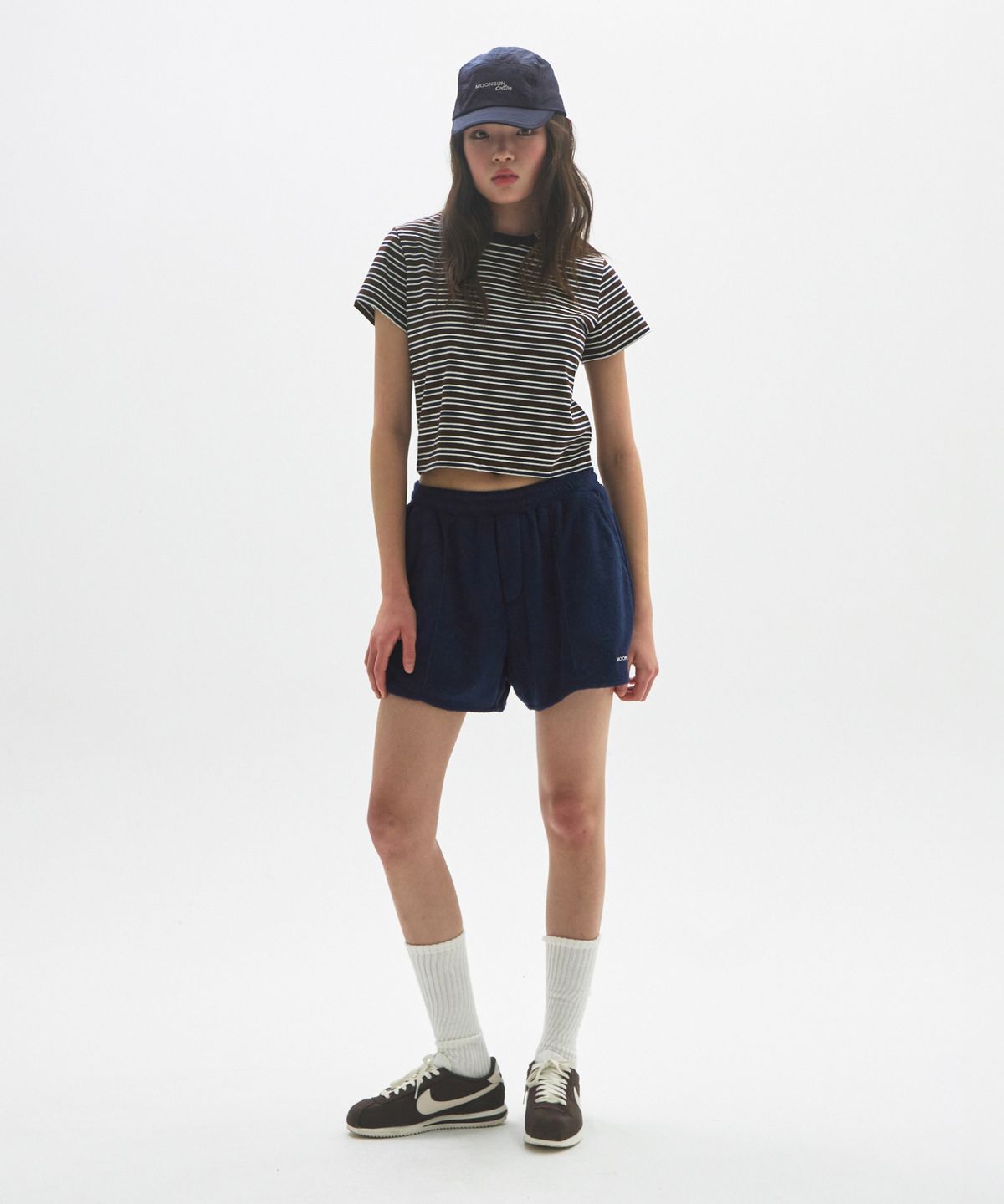 문선 아카이브(MOONSUN ARCHIVE) M.C UNISEX, Logo Terry Shorts / NAVY