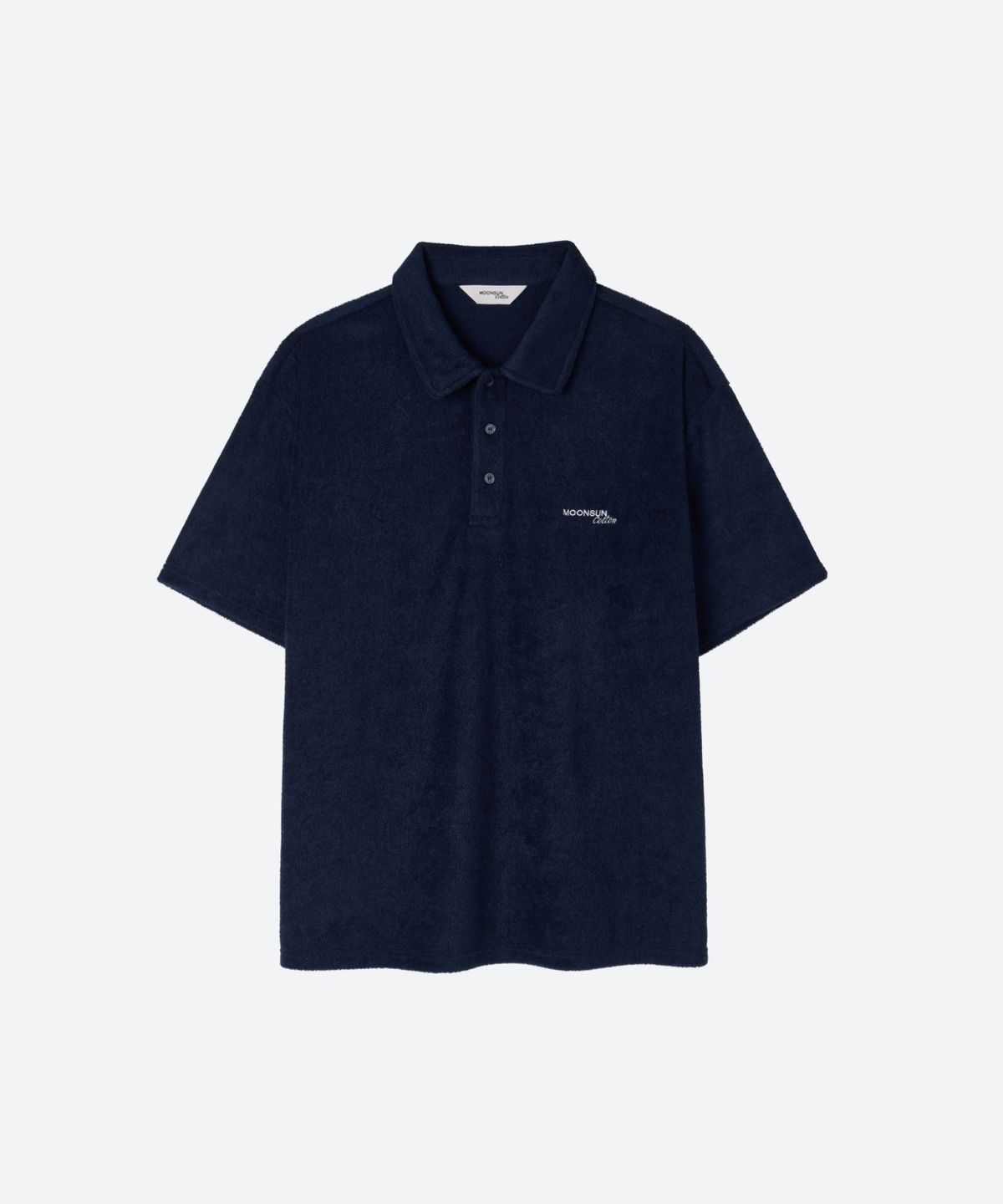 문선 아카이브(MOONSUN ARCHIVE) M.C UNISEX, Logo Terry Polo Shirt / NAVY