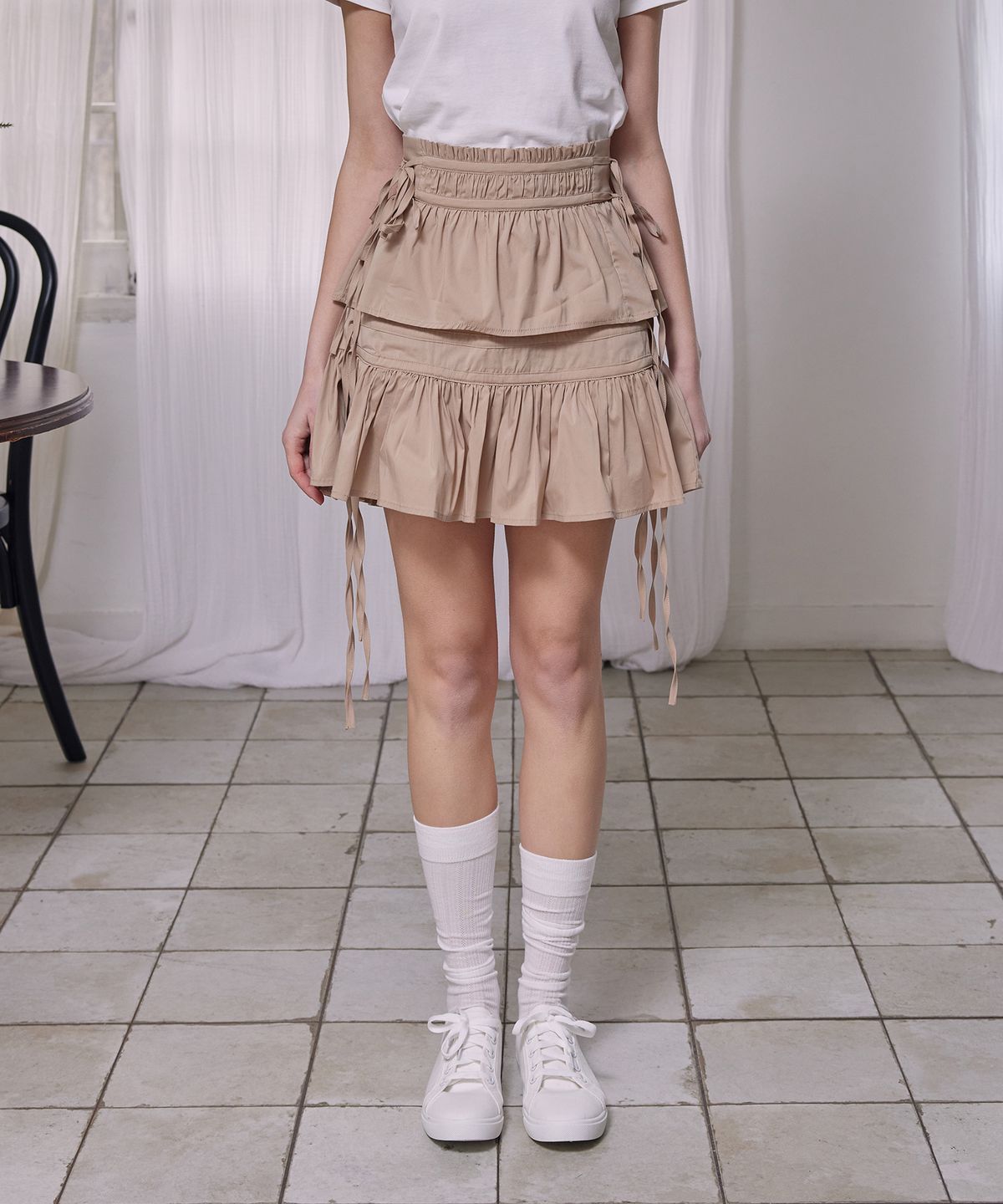 라피네아뜰리에(RAFFINE ATELIER) 레이어드 러플 스커트