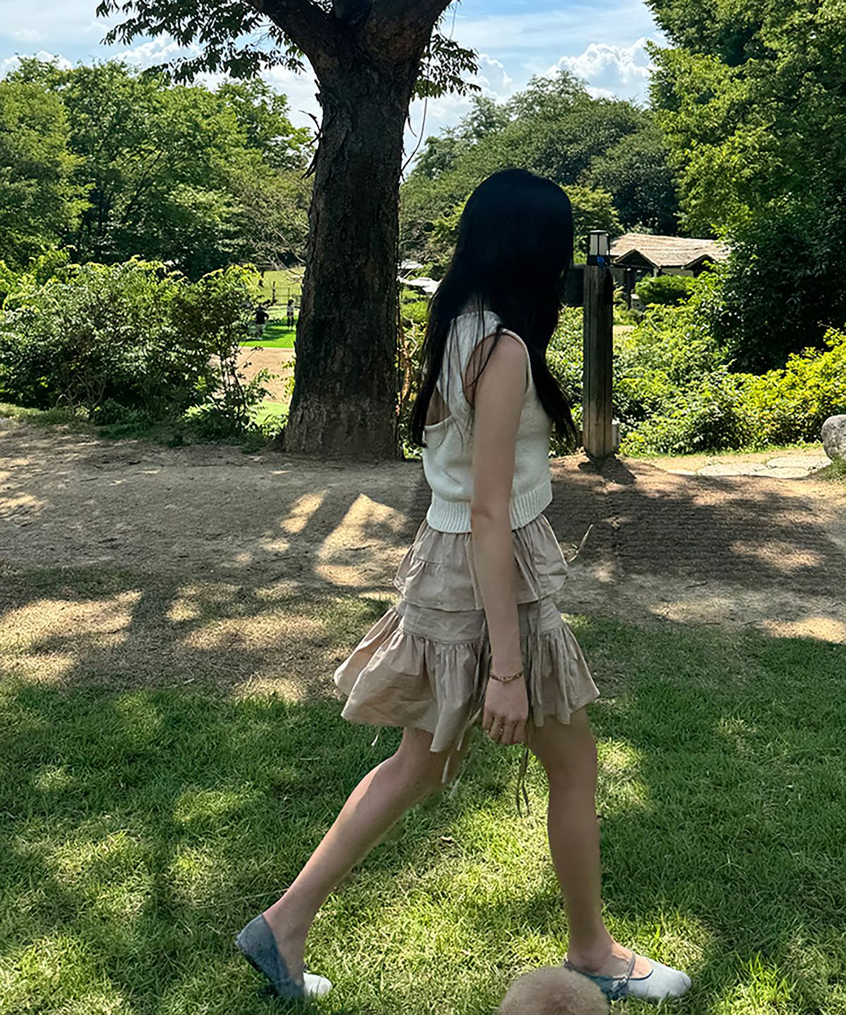 라피네아뜰리에(RAFFINE ATELIER) 레이어드 러플 스커트