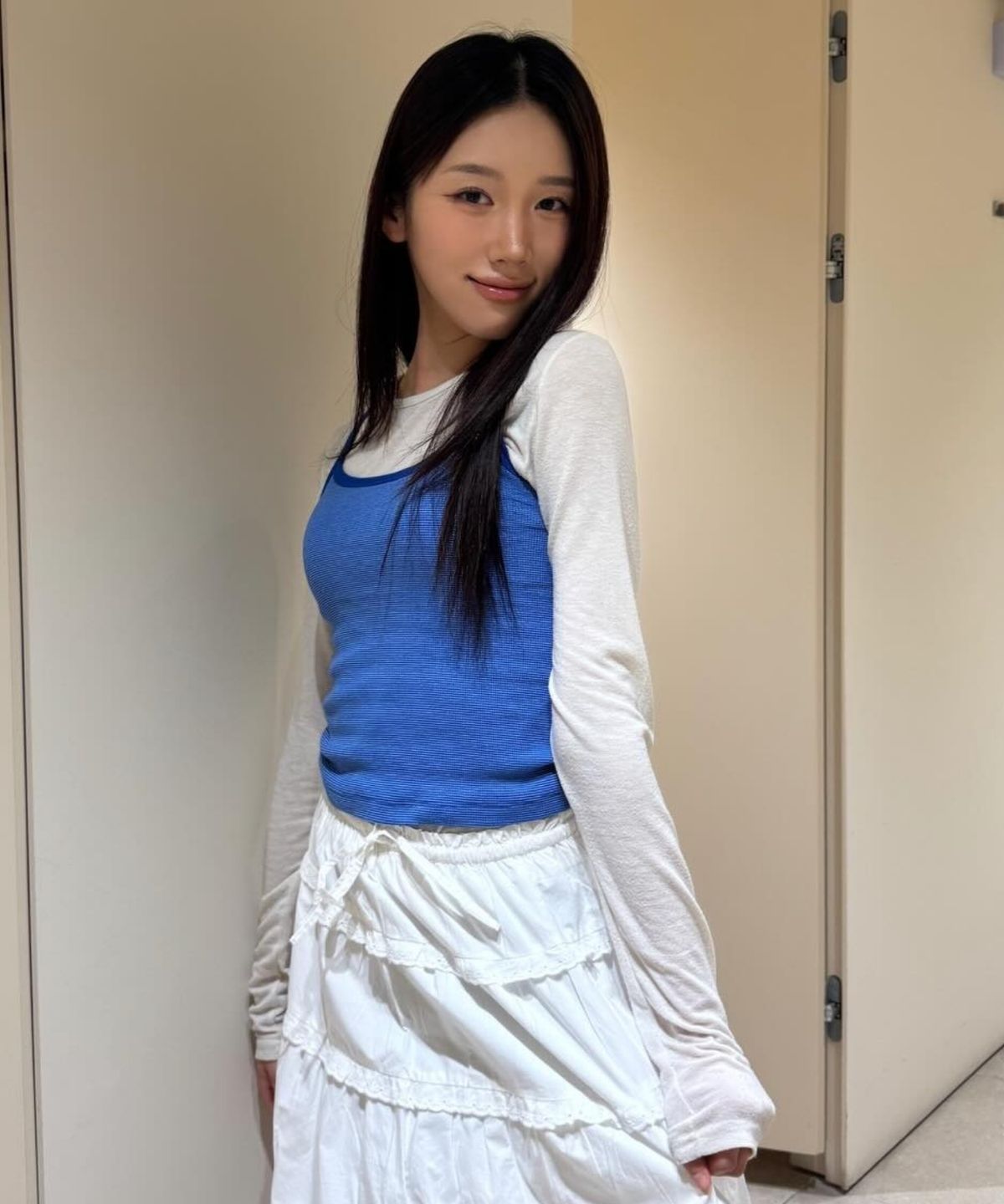 문선 아카이브(MOONSUN ARCHIVE) M.C Stripe Sleeveless Top / NAVY STRIPE