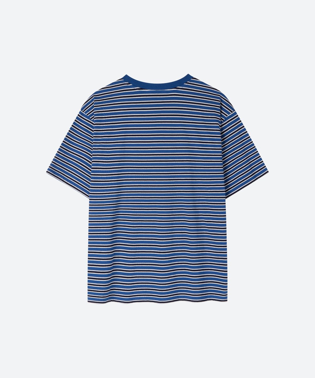 문선 아카이브(MOONSUN ARCHIVE) M.C UNISEX, Stripe Oversized T-Shirt / BLUE STRIPE