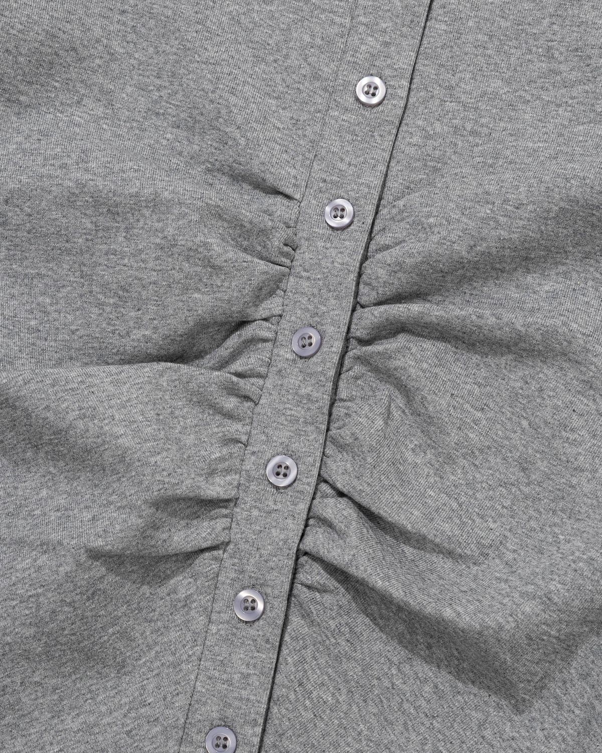 모아(MOAA) Gathered Form Shirt (BLACK)