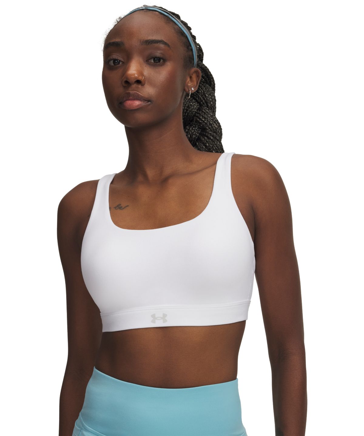 언더아머(UNDERARMOUR) 여성 에포트리스 하이 스포츠 브라 6011263-100
