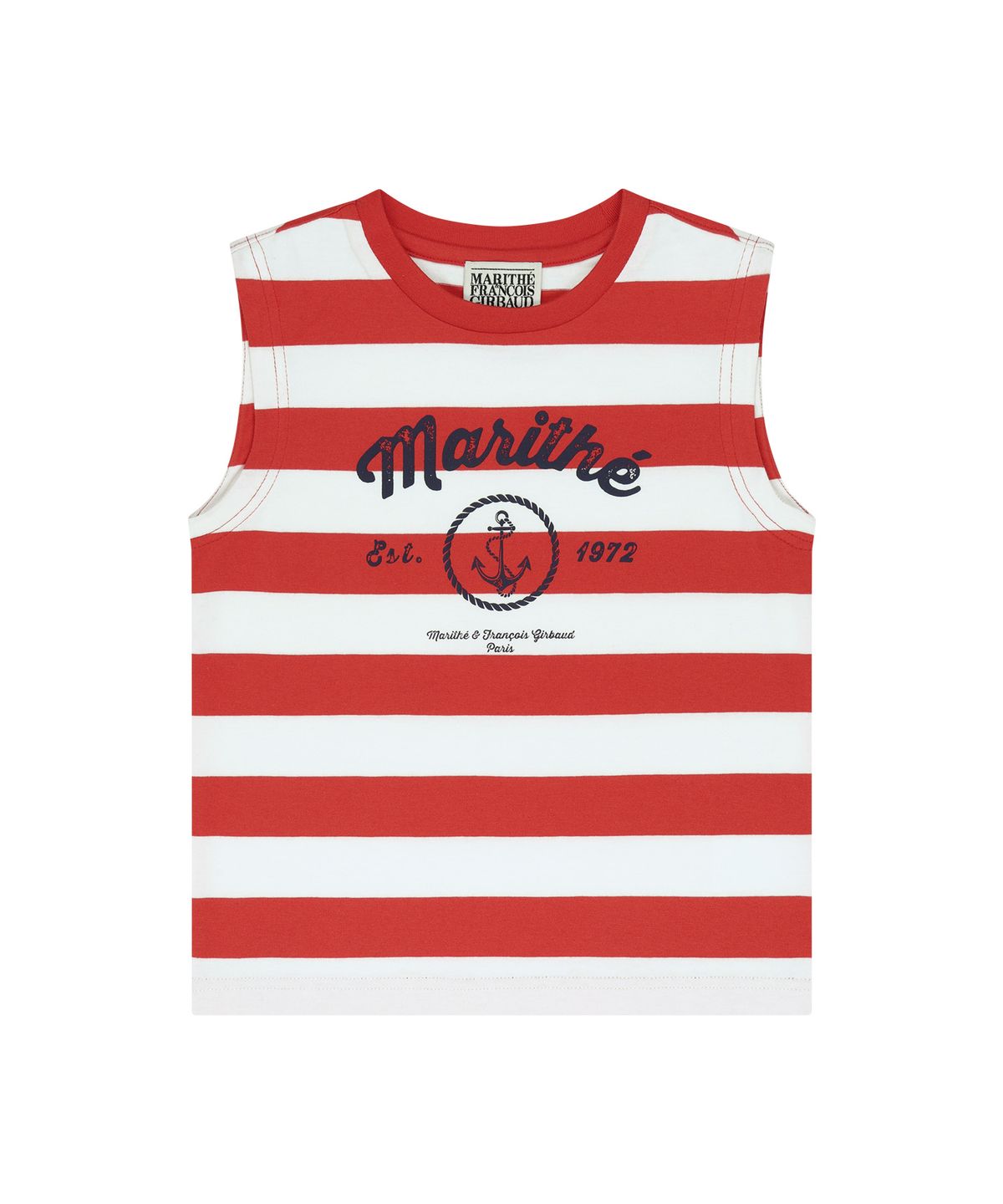 마리떼 키즈(MARITHÉ KIDS) KIDS MARINE STRIPE SLEEVELESS red