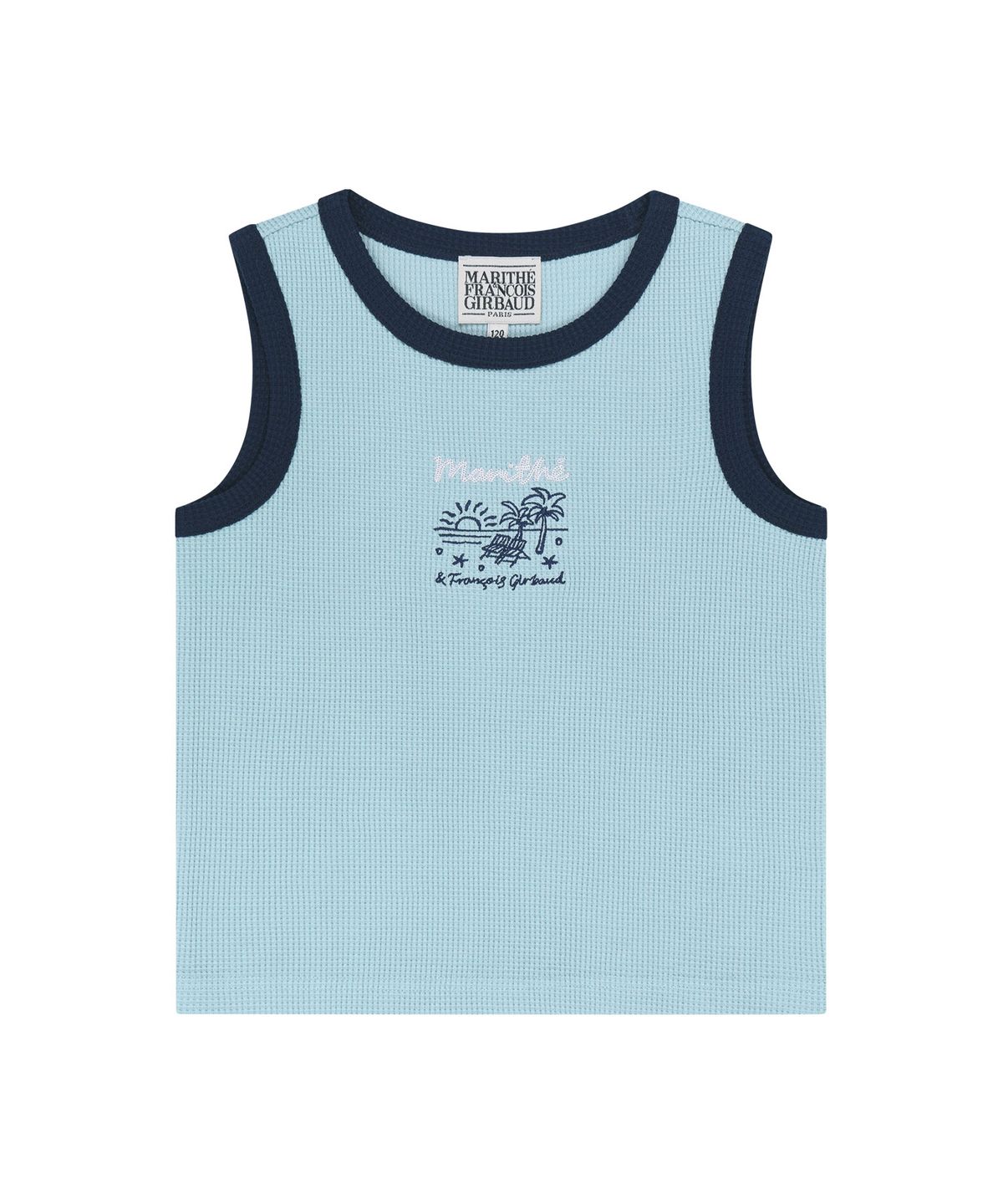 마리떼 키즈(MARITHÉ KIDS) KIDS WAFFLE RINGER SLEEVELESS light blue