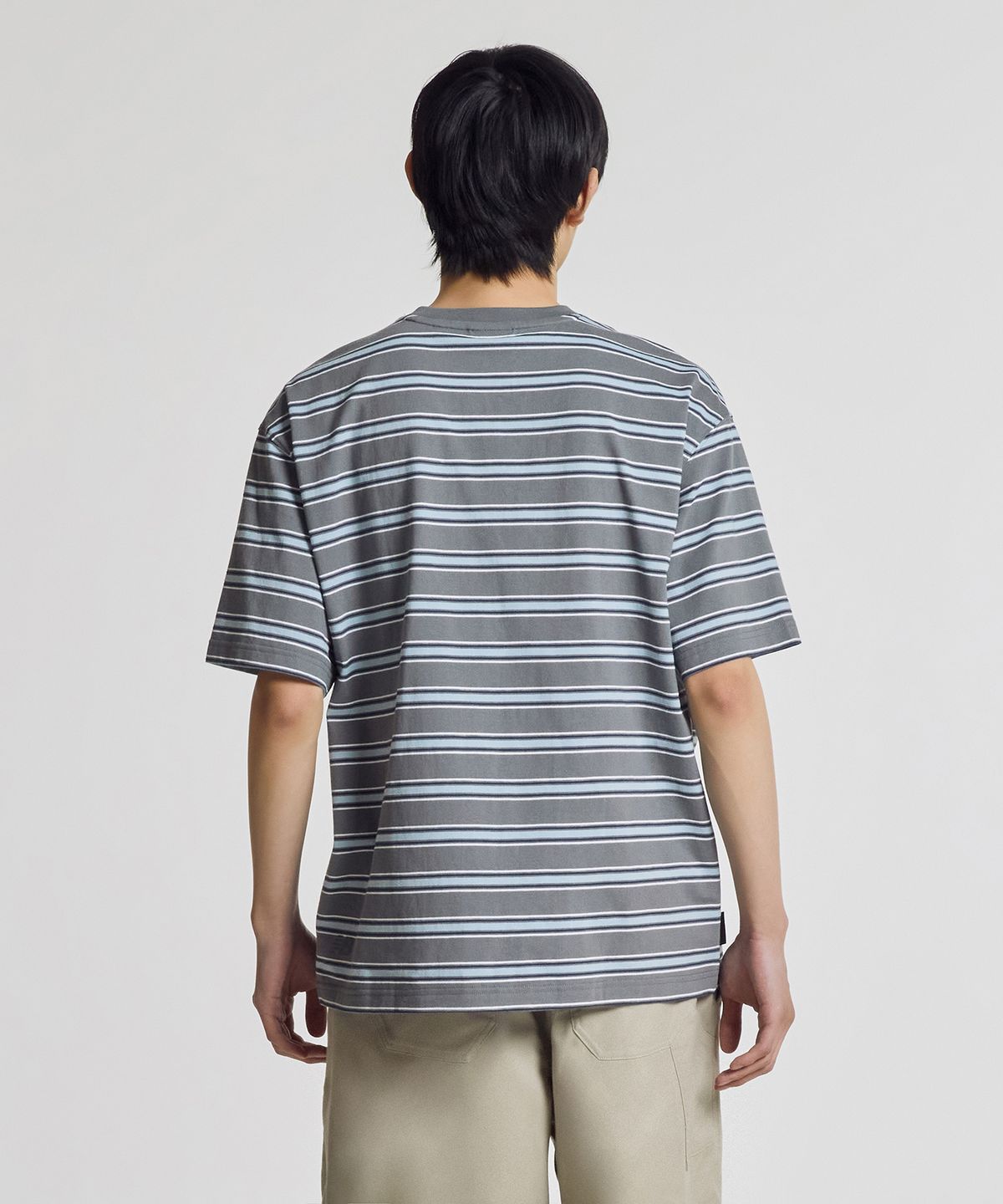 뉴발란스(NEW BALANCE) NBNEG21583 / UNI 트랙 클럽 스트라이프 반팔티 (LIGHT BLUE)
