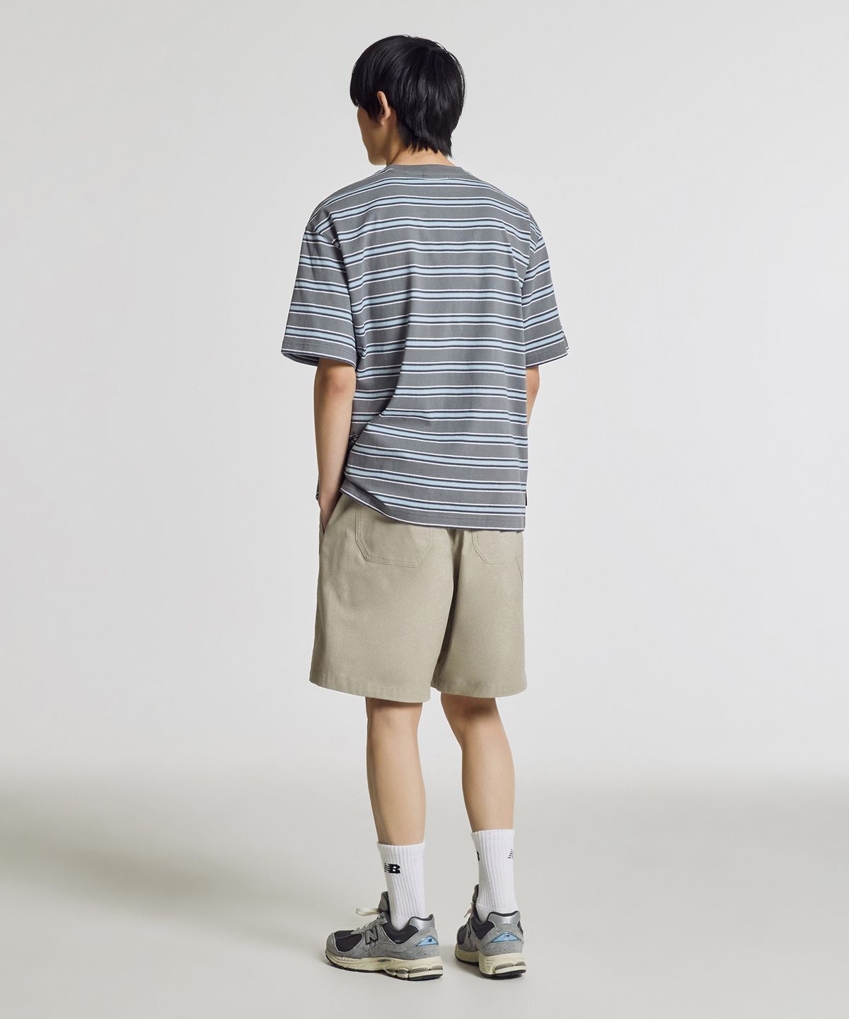 뉴발란스(NEW BALANCE) NBNEG21583 / UNI 트랙 클럽 스트라이프 반팔티 (LIGHT BLUE)