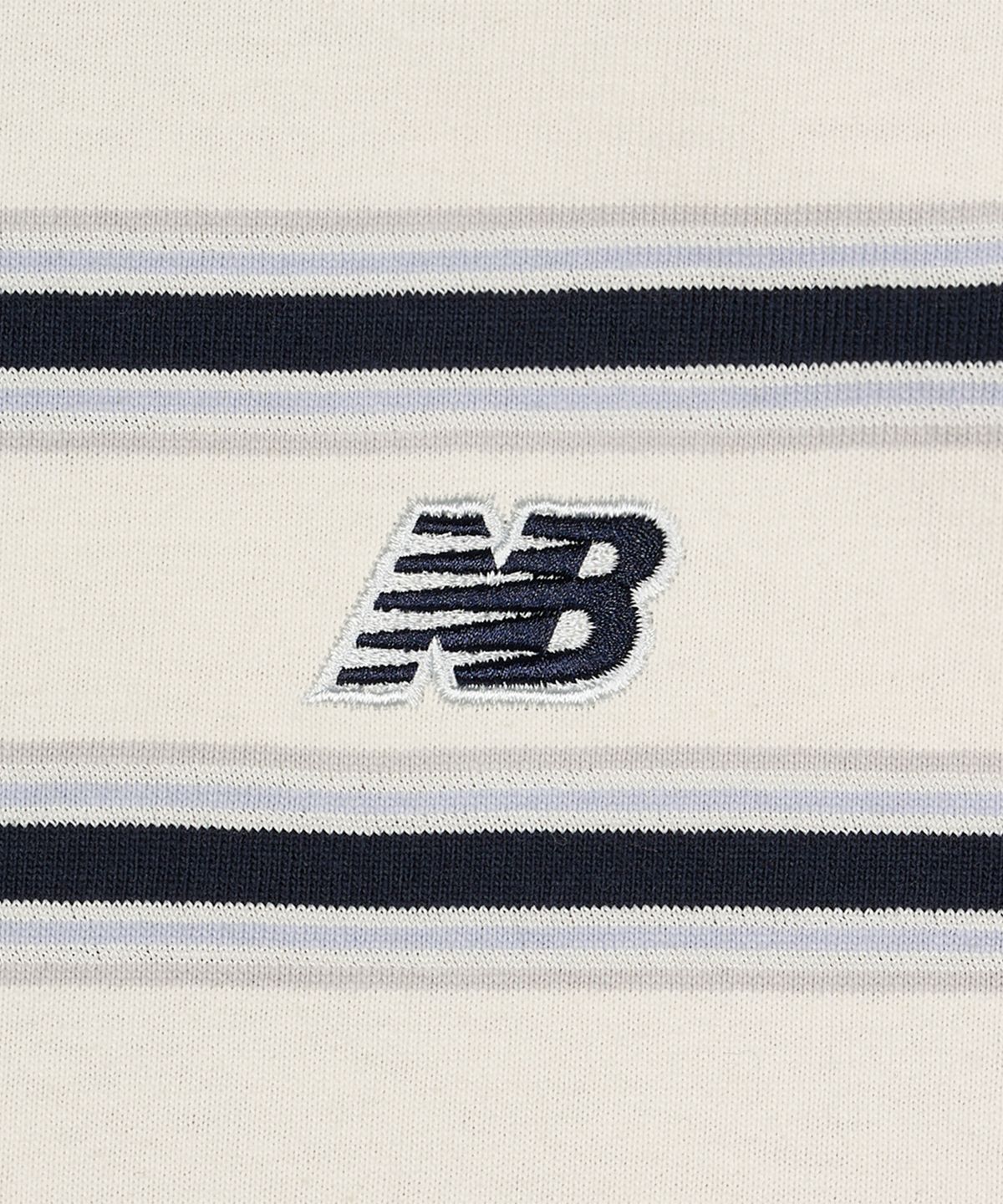 뉴발란스(NEW BALANCE) NBNEG31583 / UNI 트랙 클럽 스트라이프 반팔티 (CREAM)