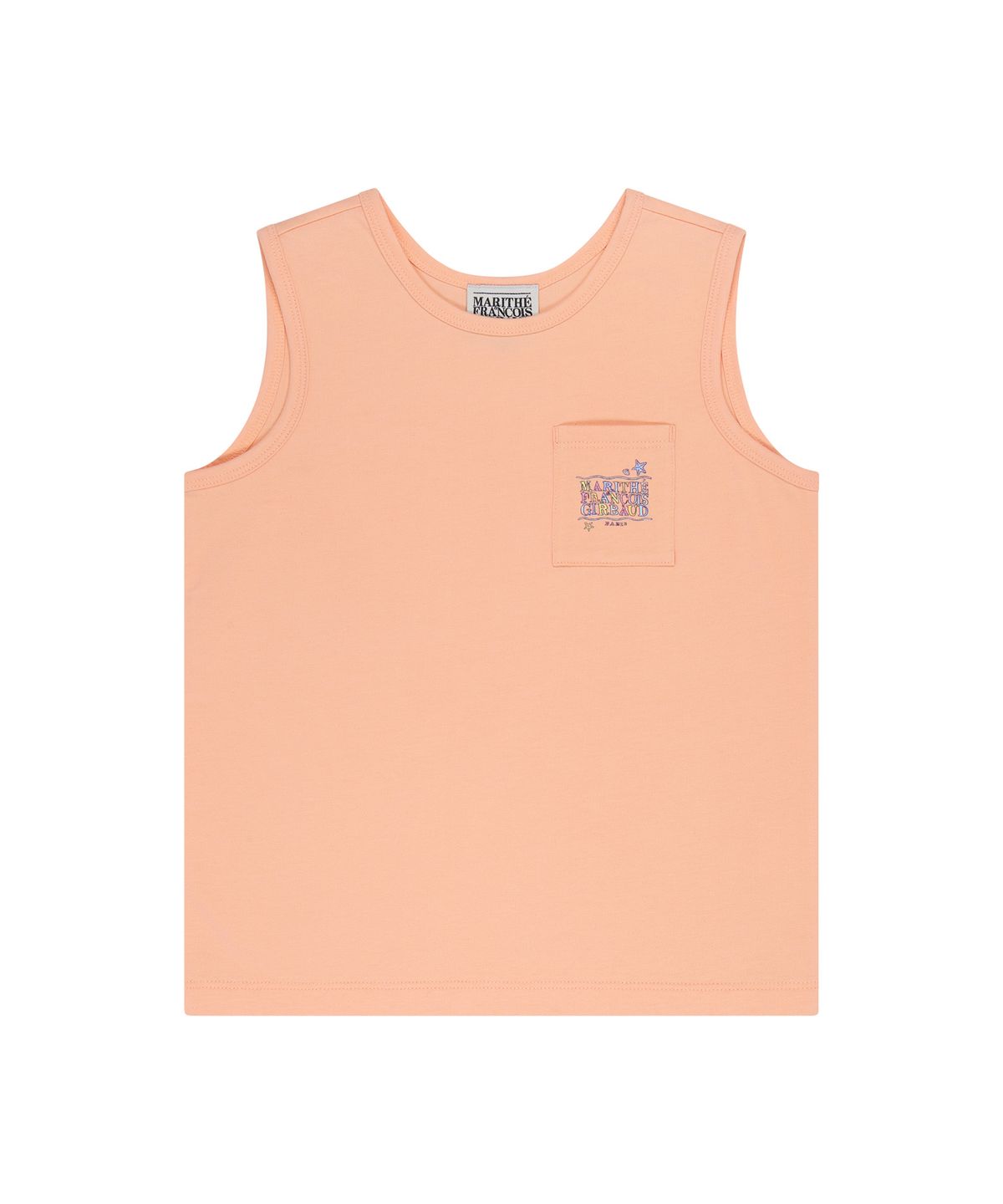 마리떼 키즈(MARITHÉ KIDS) KIDS DOODLE CLASSIC LOGO POCKET SLEEVELESS orange