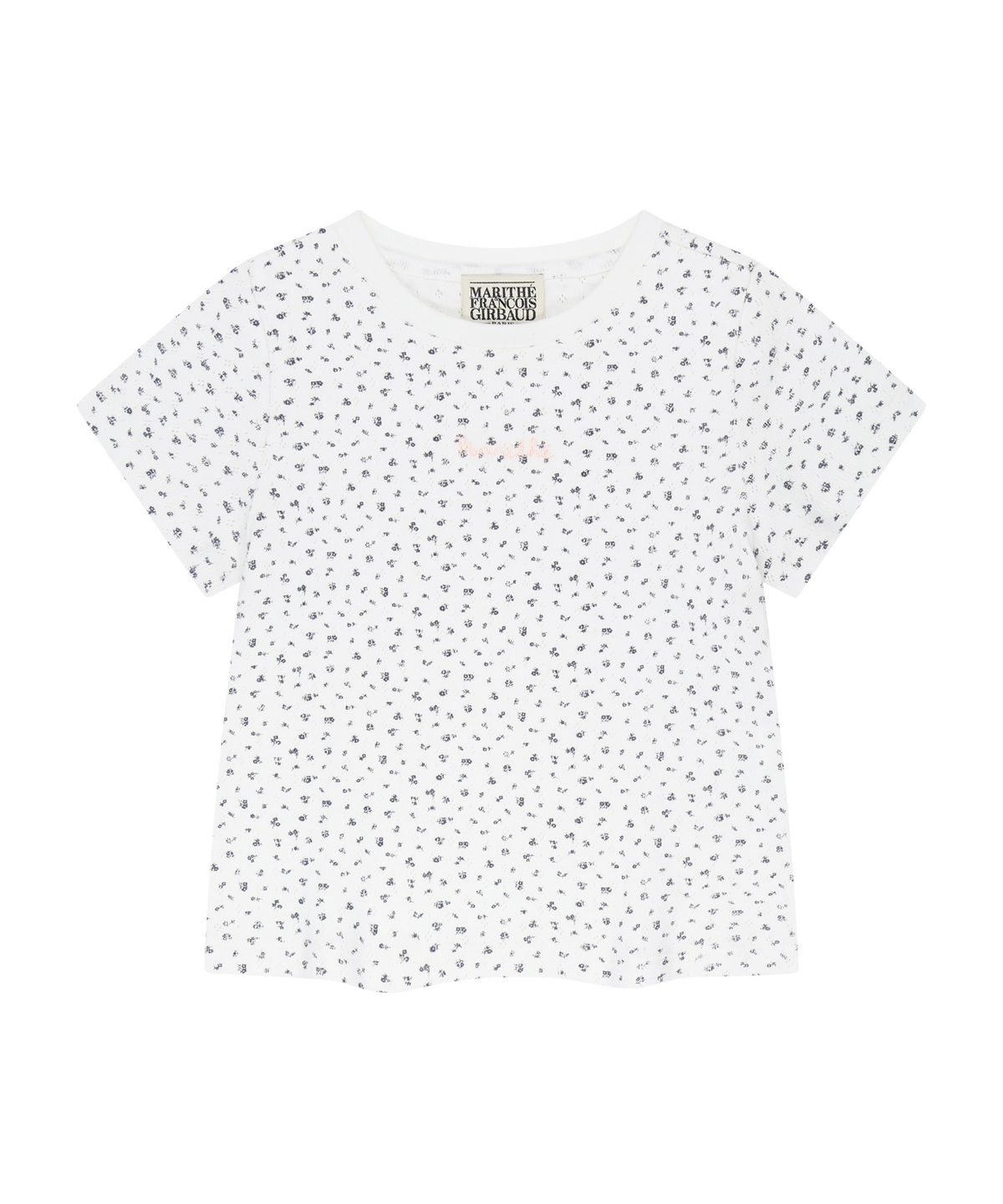 마리떼 키즈(MARITHÉ KIDS) KIDS W ALL OVER FLOWER TEE white