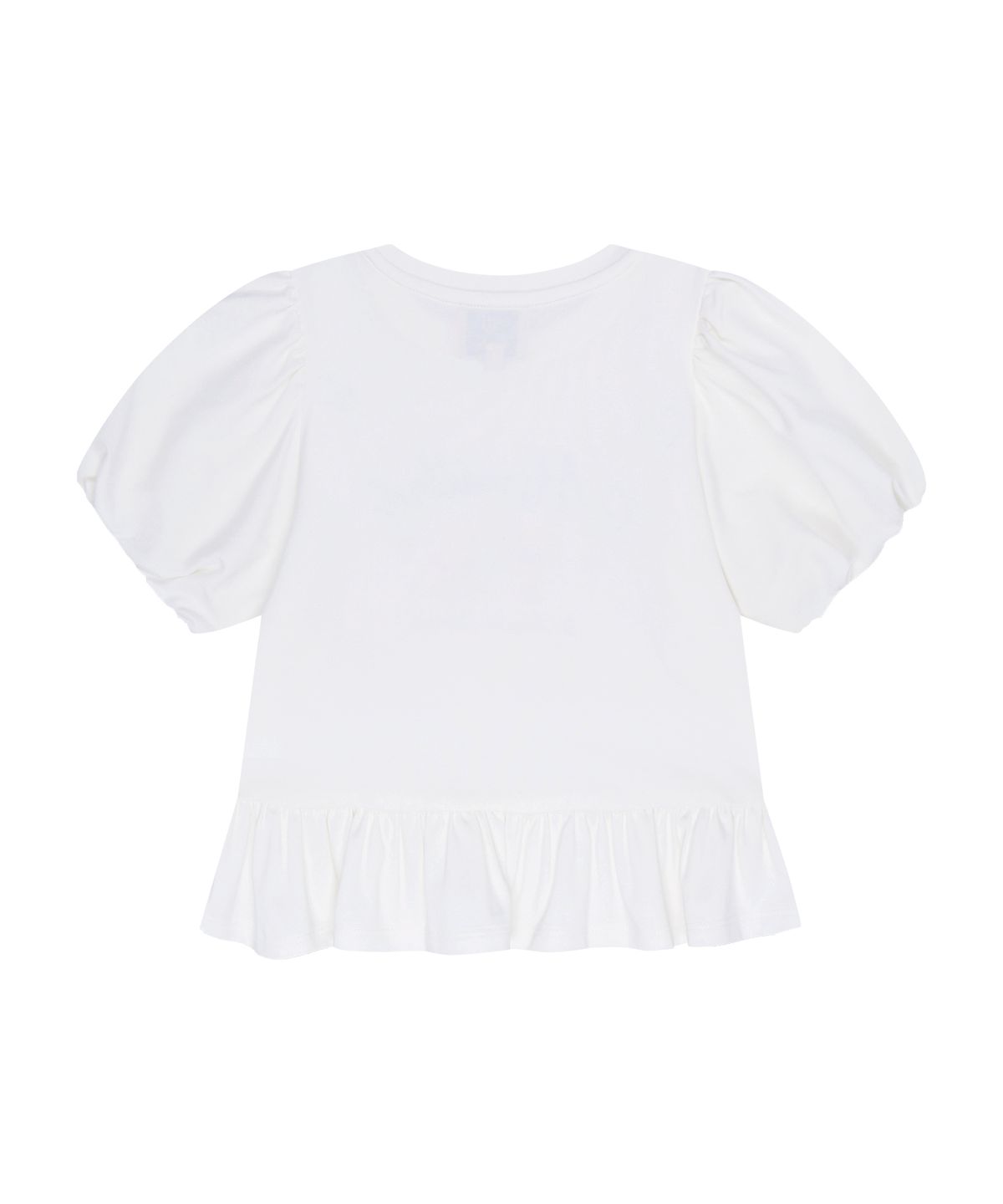 마리떼 키즈(MARITHÉ KIDS) KIDS W BALLOON SLEEVE PEPLUM TEE white