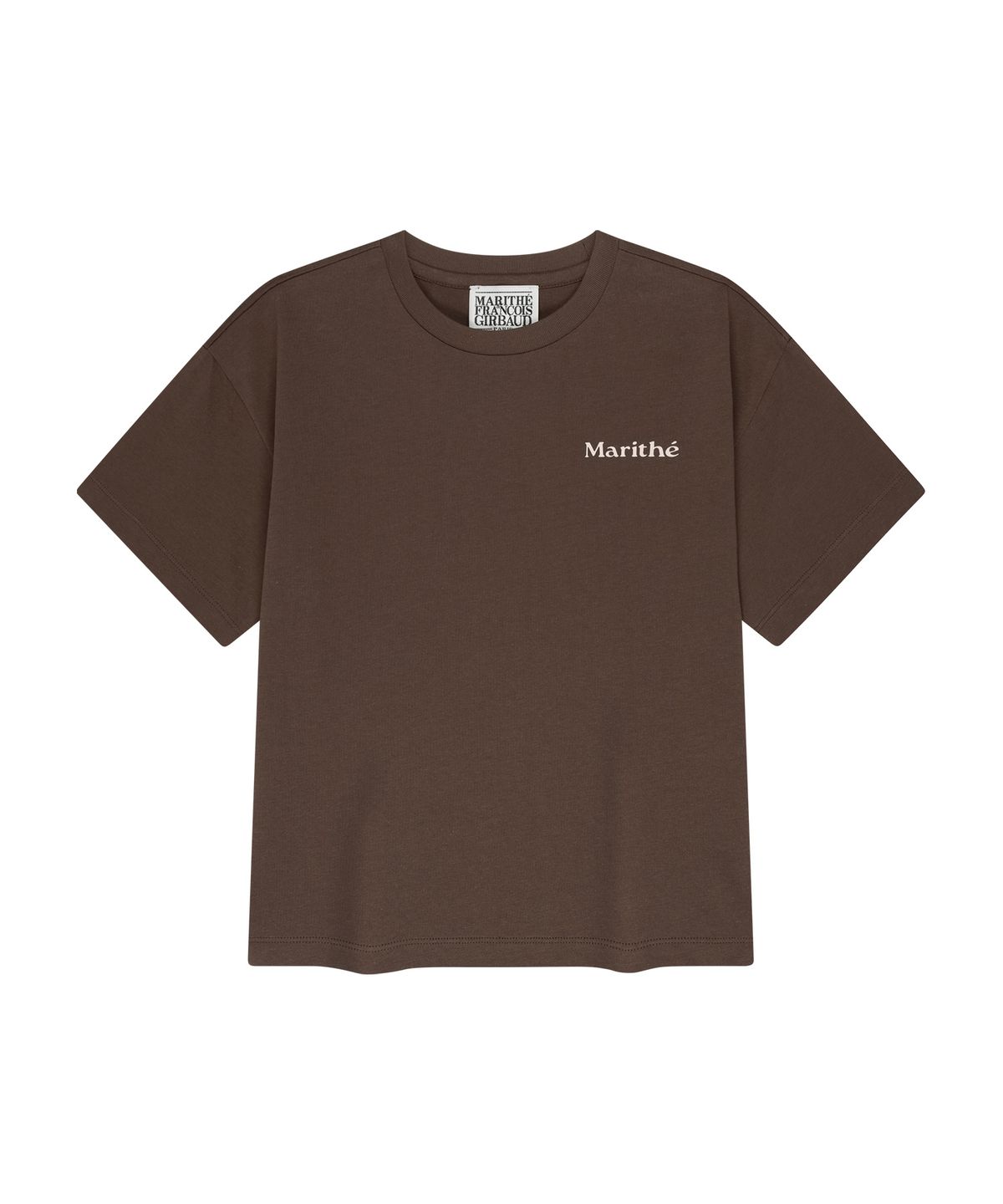 마리떼 키즈(MARITHÉ KIDS) KIDS BACK GRAPHIC OVERSIZED TEE brown