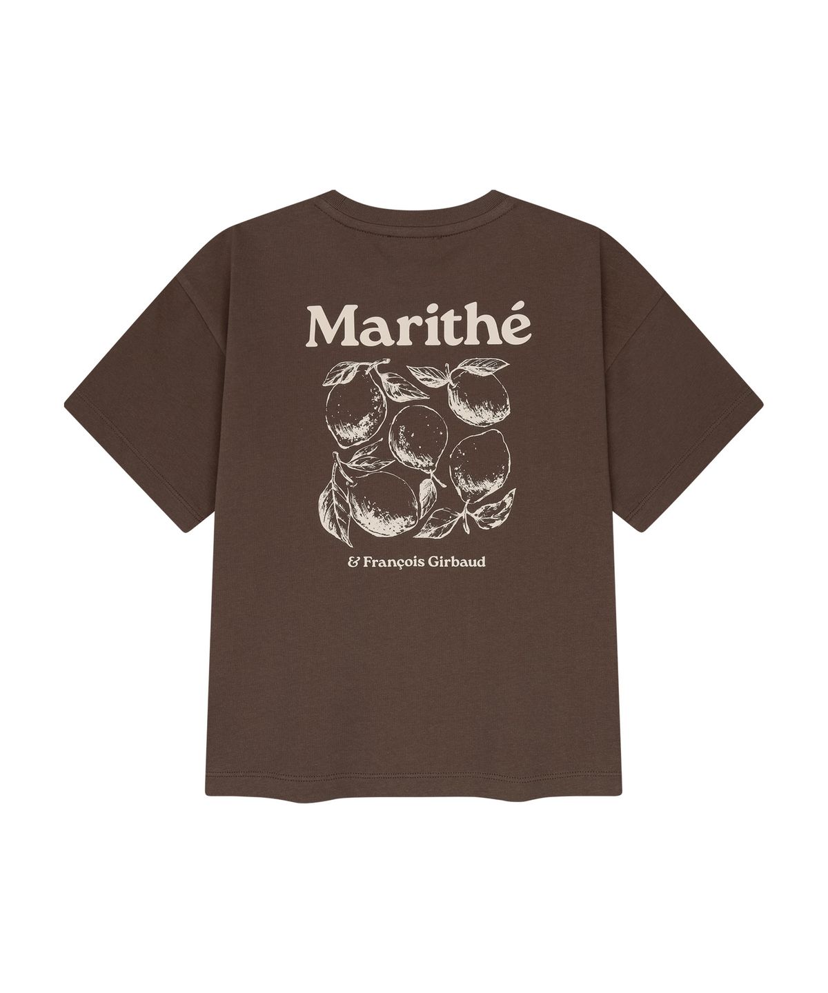 마리떼 키즈(MARITHÉ KIDS) KIDS BACK GRAPHIC OVERSIZED TEE brown