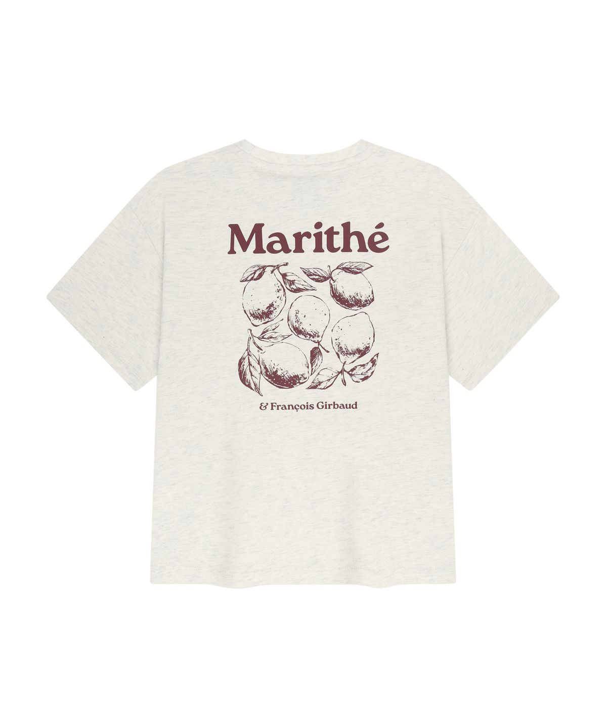 마리떼 키즈(MARITHÉ KIDS) KIDS BACK GRAPHIC OVERSIZED TEE oatmeal