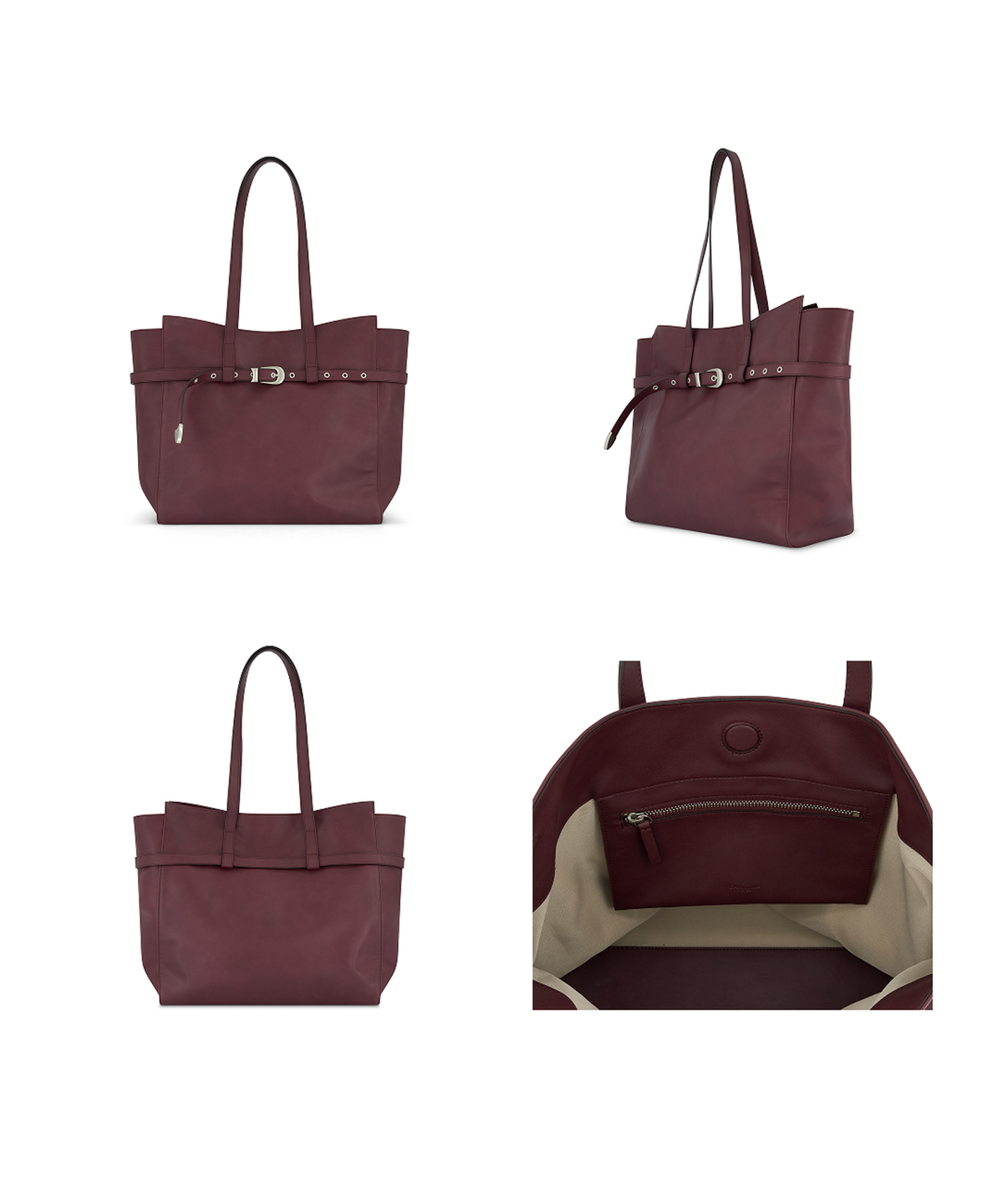 크리스틴프로젝트(CHRISTINE PROJECT) WRAP BELTED SHOULDER BAG LARGE(GRAPE JUICE)