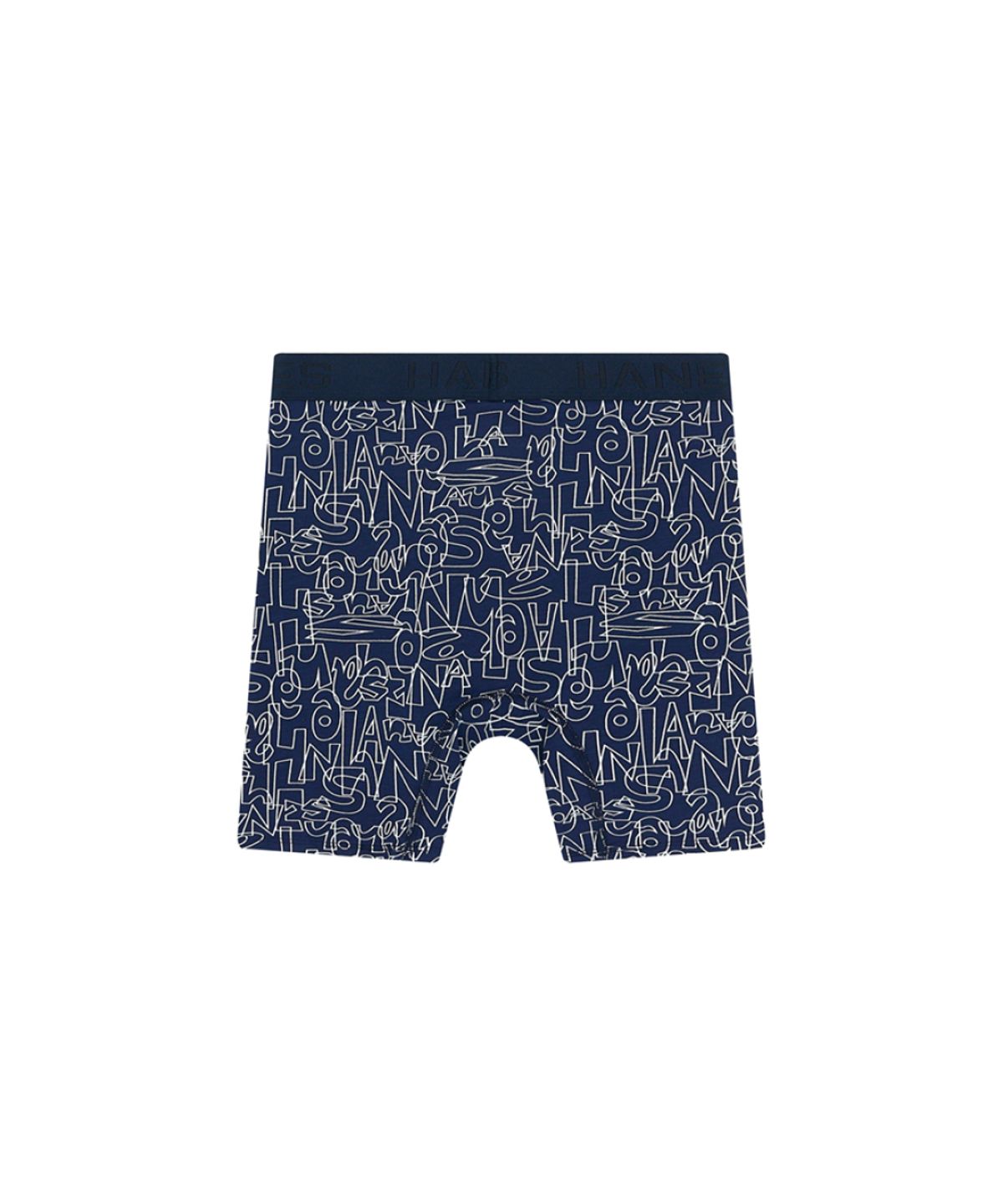 헤인즈(HANES) 컴포트 플렉스 핏 박서 브리프 프린트 네이비 X 네이비