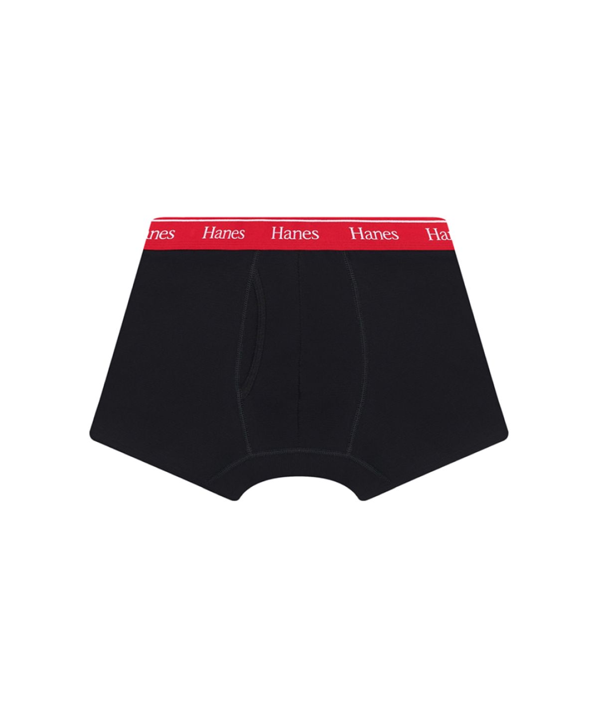 헤인즈(HANES) 오리지널스 코튼 박서 브리프 블랙 X 레드