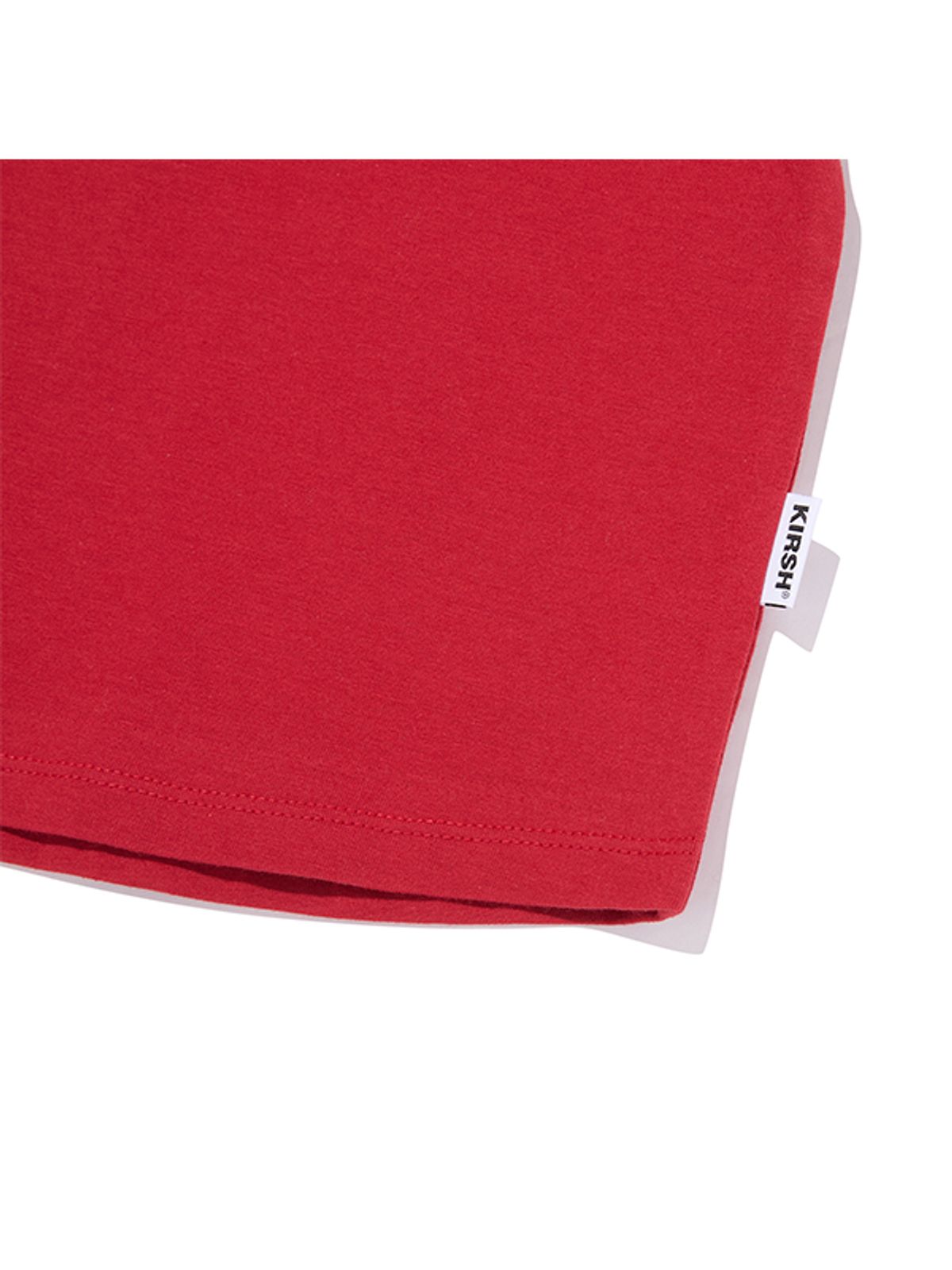키르시(KIRSH) 아치 체리 배색 아플리케 티셔츠 [레드]