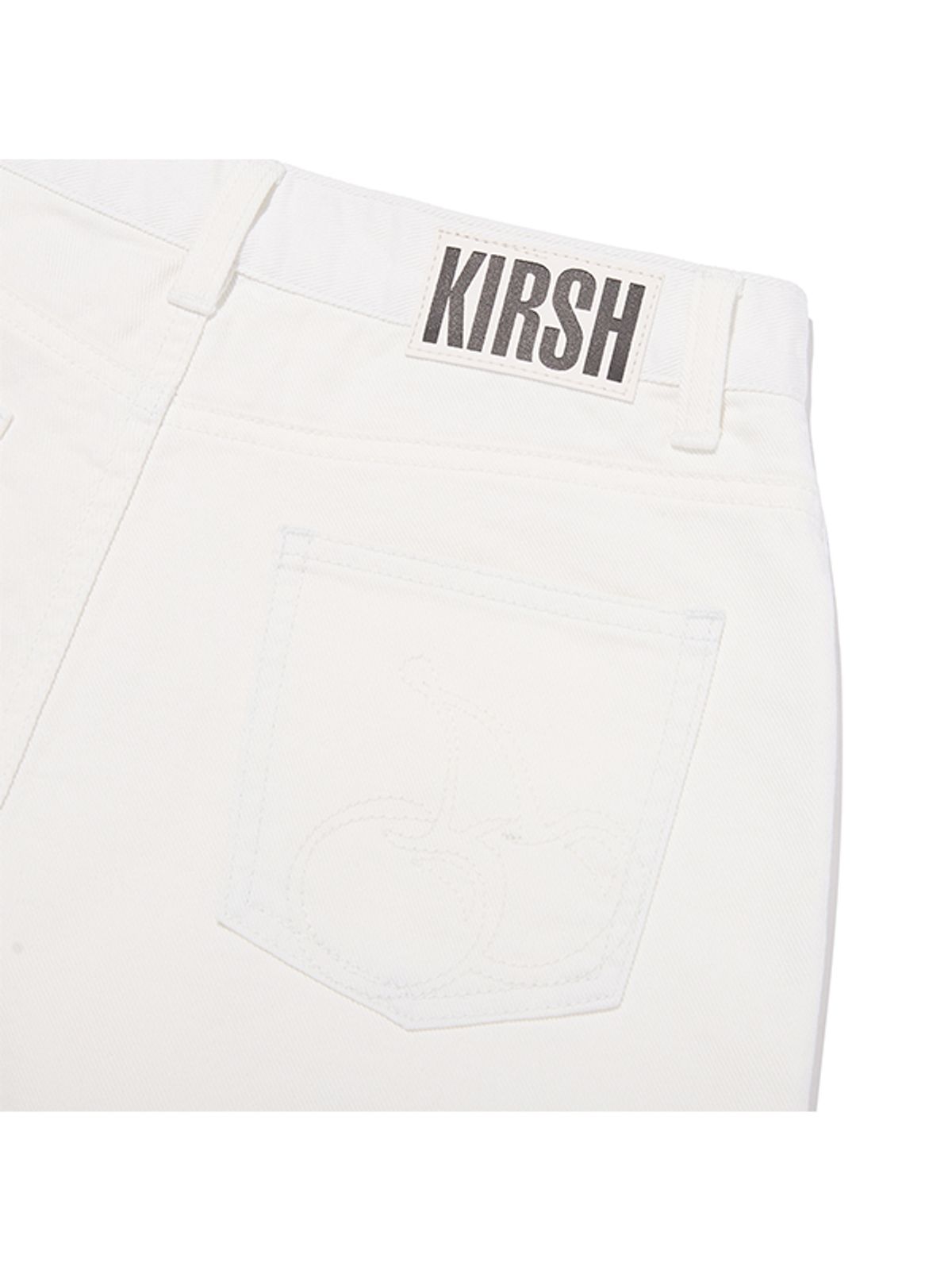 키르시(KIRSH) 키르시 베이직 데님 쇼츠 [화이트]