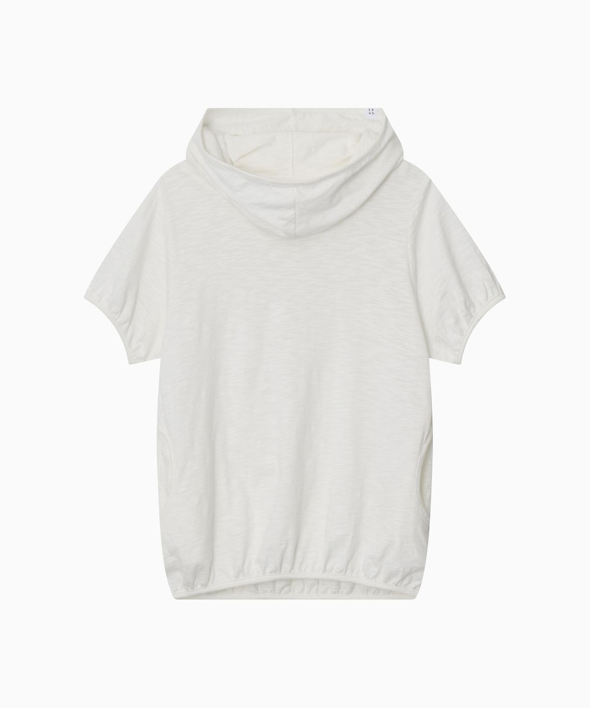 오헤시오(OHESHIO) COWL NECK HOODED TEE, WHITE