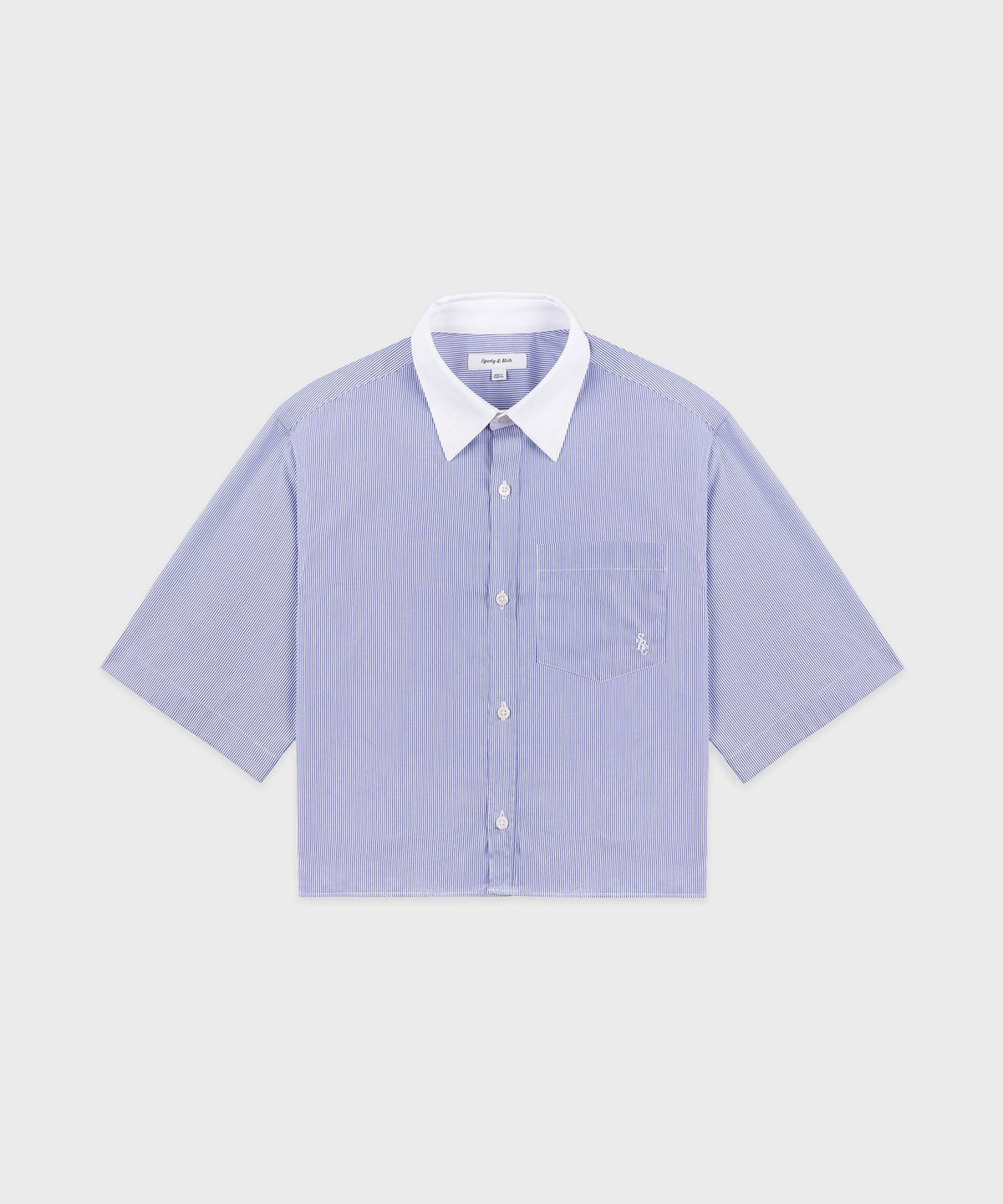 스포티앤리치(SPORTY&RICH) SRC 크롭 SS 셔츠 R255AWI006