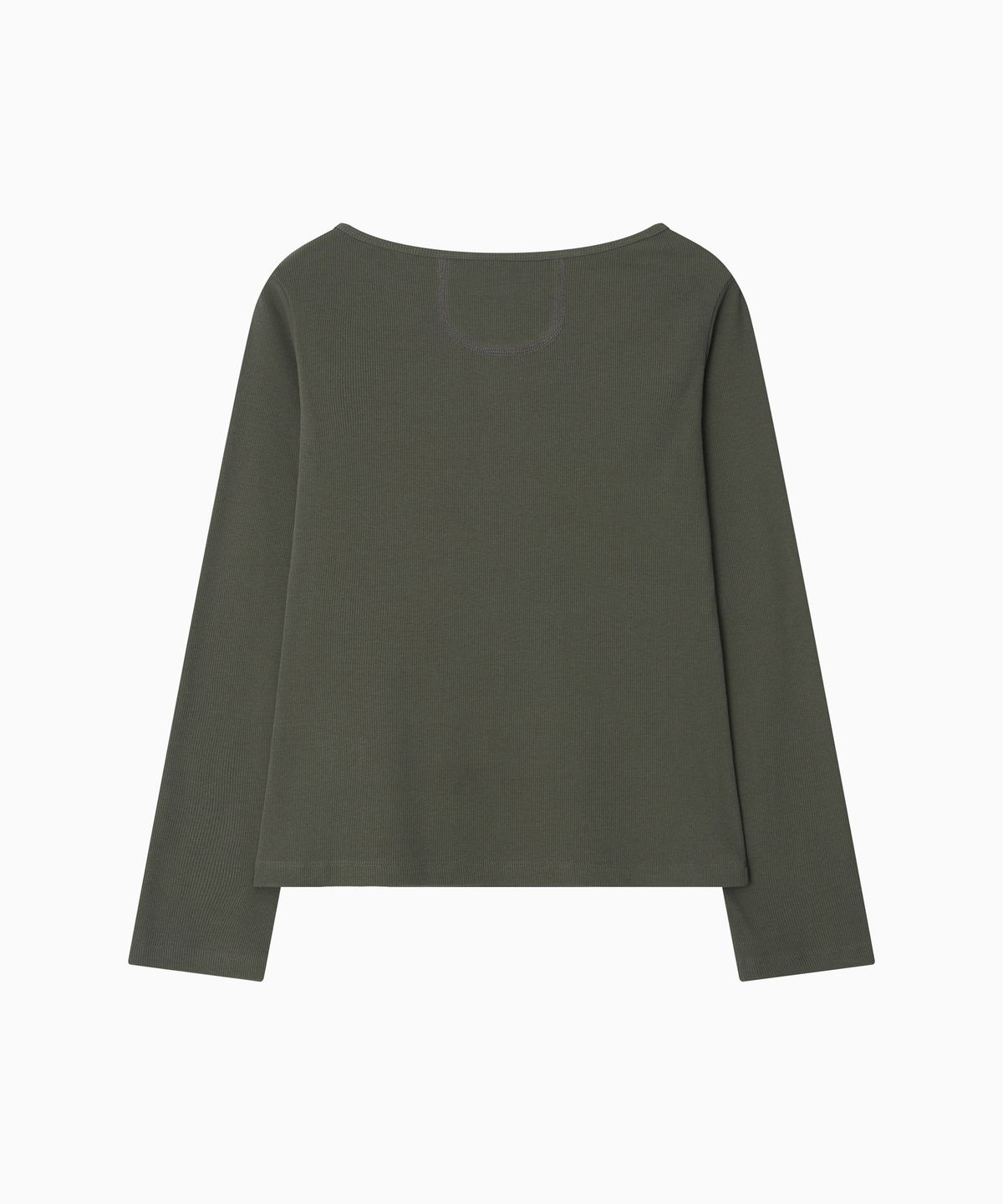 오헤시오(OHESHIO) HENLEY NECK BUTTON LONG SLEEVE, KHAKI