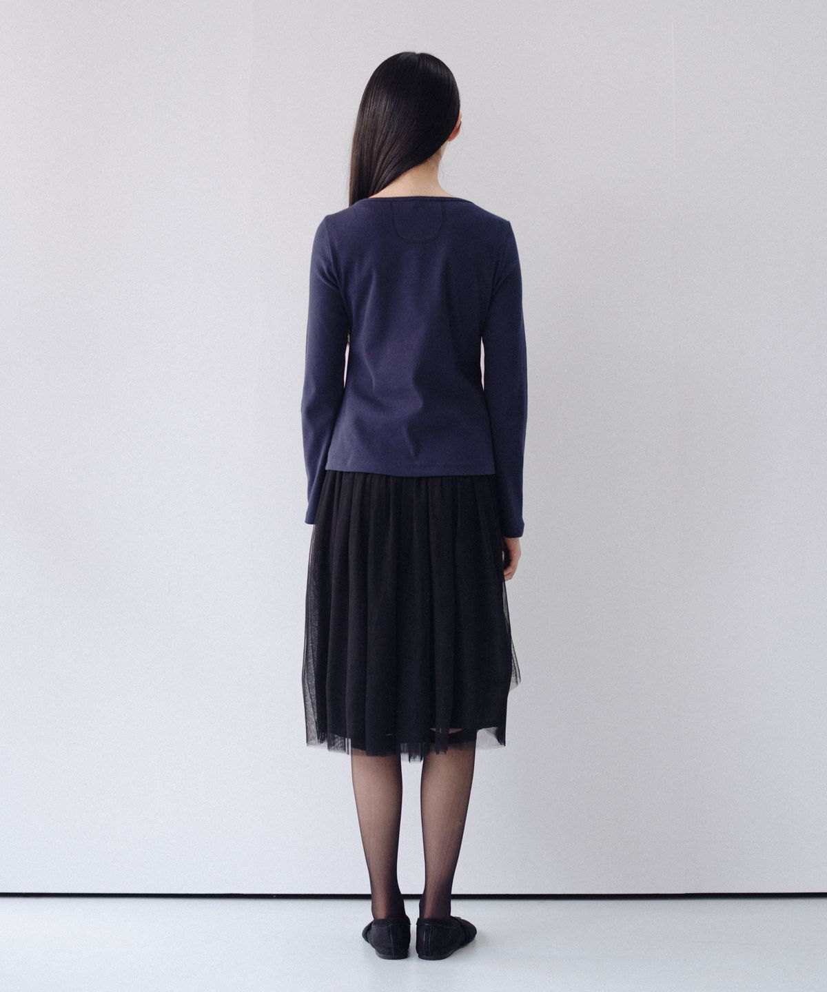 오헤시오(OHESHIO) HENLEY NECK BUTTON LONG SLEEVE, NAVY