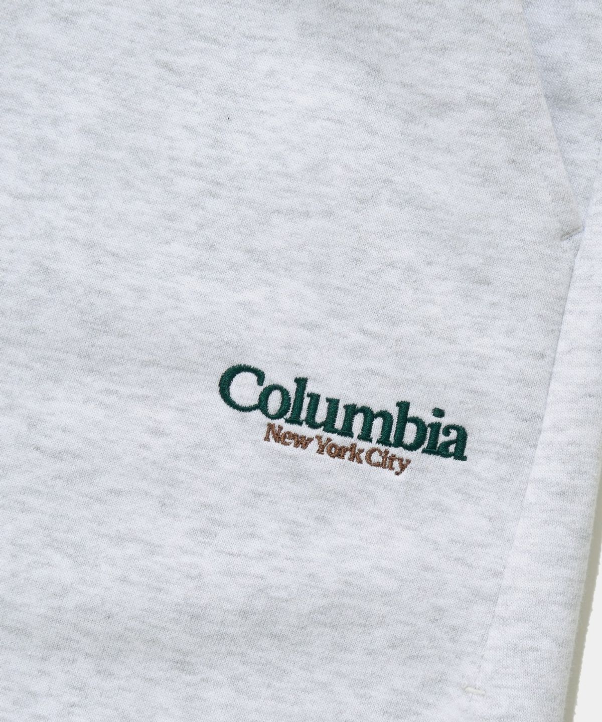 컬럼비아 유니버시티(COLUMBIA UNIVERSITY) NYC EMB TERRY SWEAT SHORTS PANTS_LIGHT MELANGE GRAY