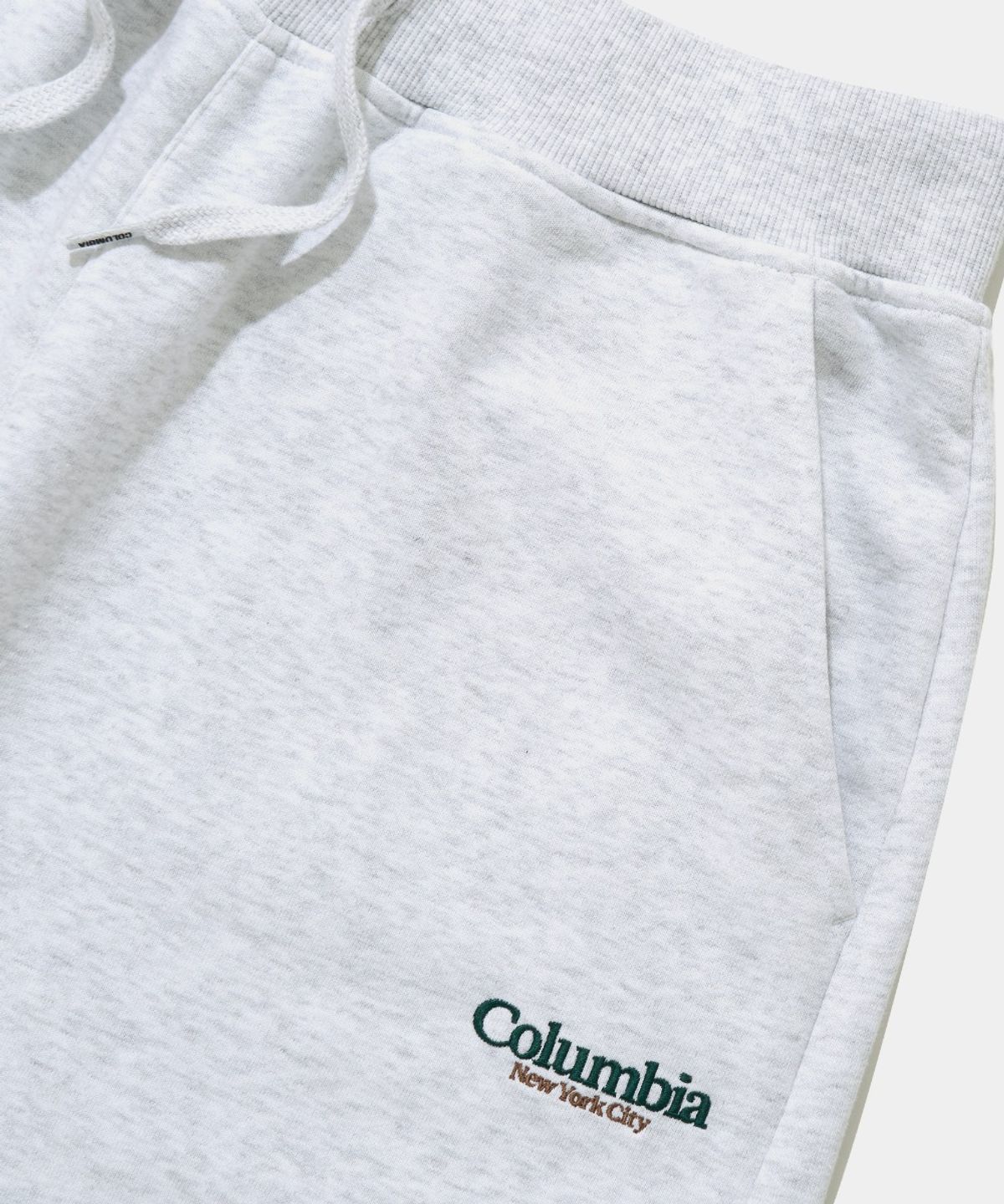 컬럼비아 유니버시티(COLUMBIA UNIVERSITY) NYC EMB TERRY SWEAT SHORTS PANTS_LIGHT MELANGE GRAY