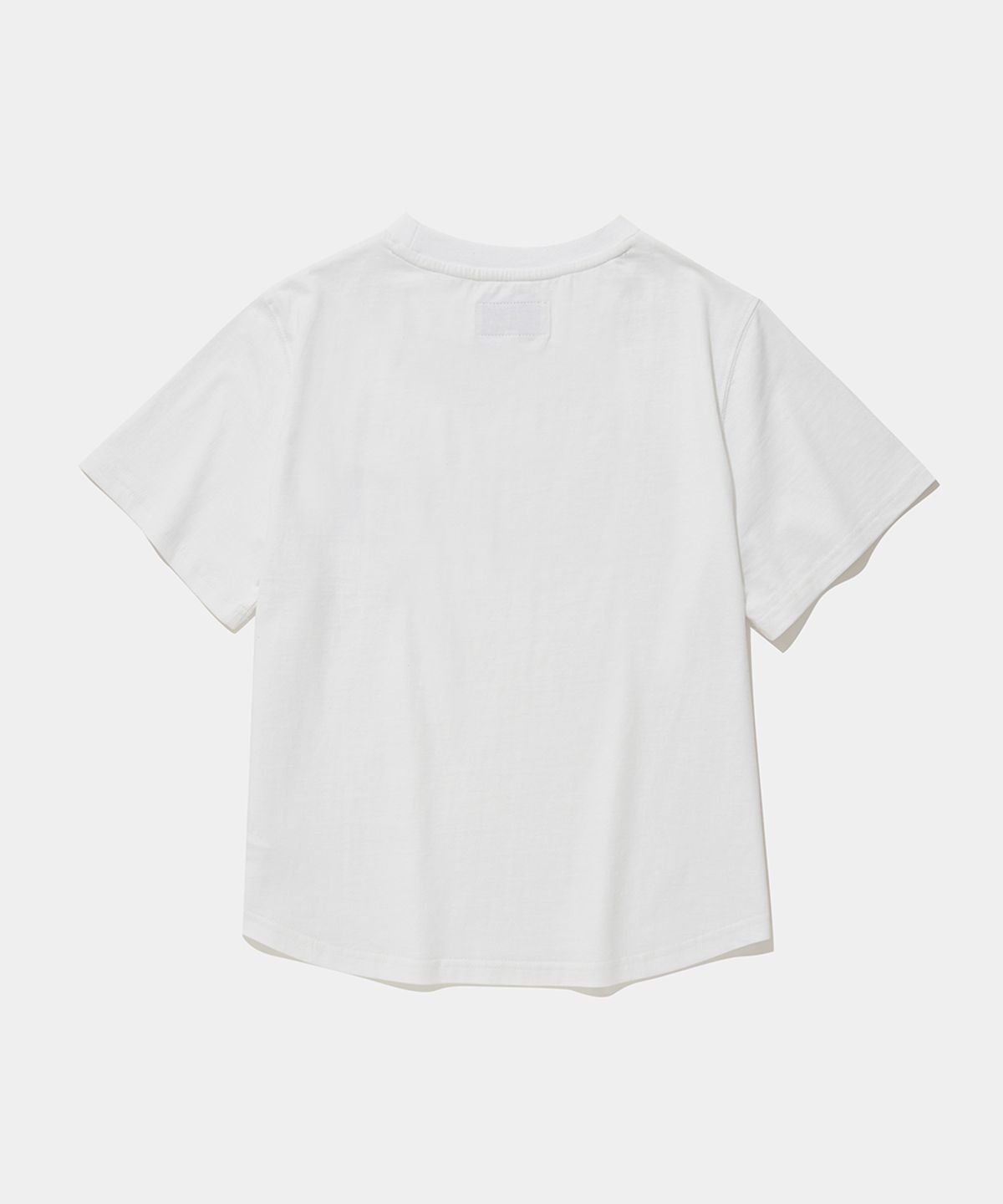 컬럼비아 유니버시티(COLUMBIA UNIVERSITY) UNI WOMEN CURVED SLIM-FIT S/S T-SHIRTS_WHITE