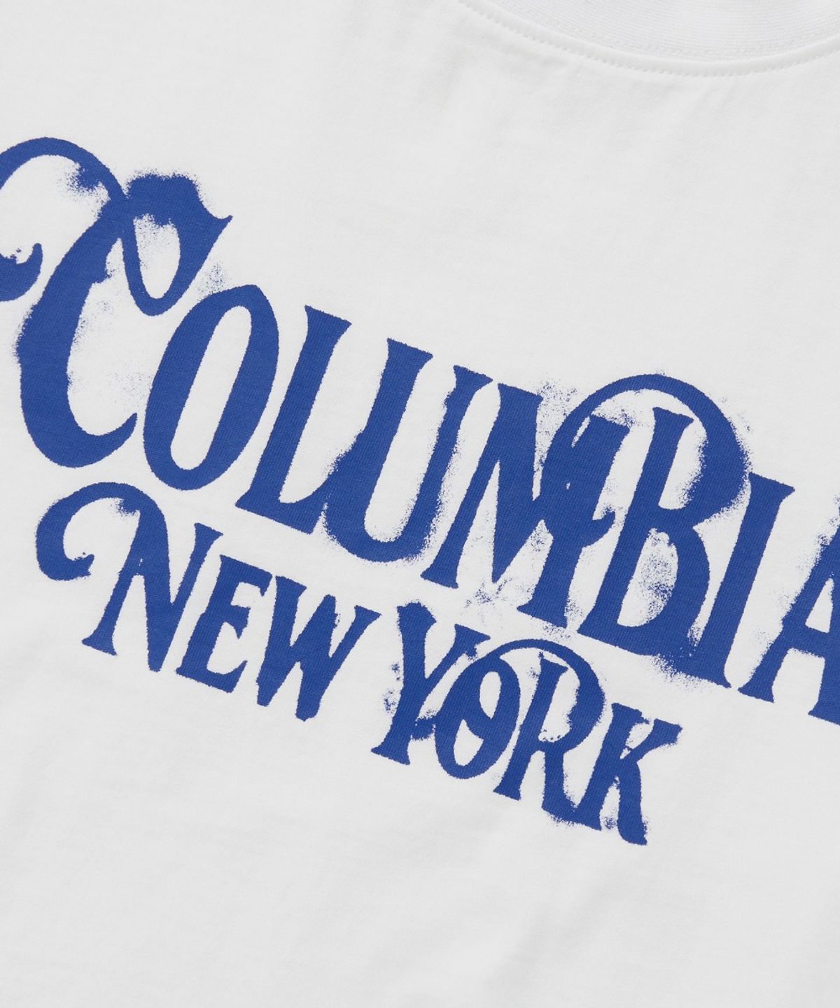 컬럼비아 유니버시티(COLUMBIA UNIVERSITY) UNI WOMEN CURVED SLIM-FIT S/S T-SHIRTS_WHITE