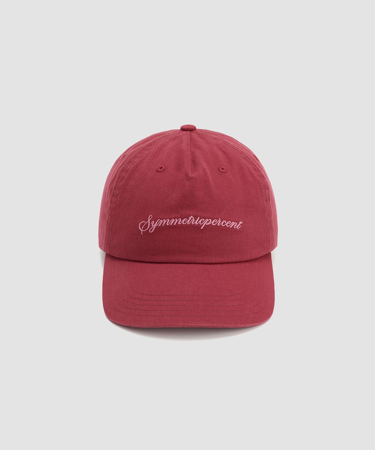 시메트릭 퍼센트(SYMMETRICPERCENT) Logo Lettering Cap / Red