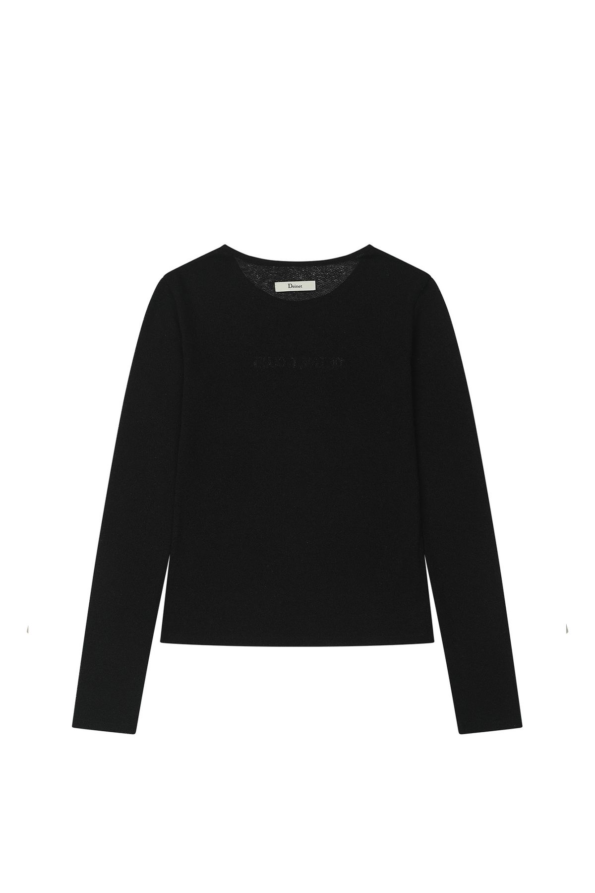 다이닛(DEINET) SHEER LONG SLEEVE IN BLACK