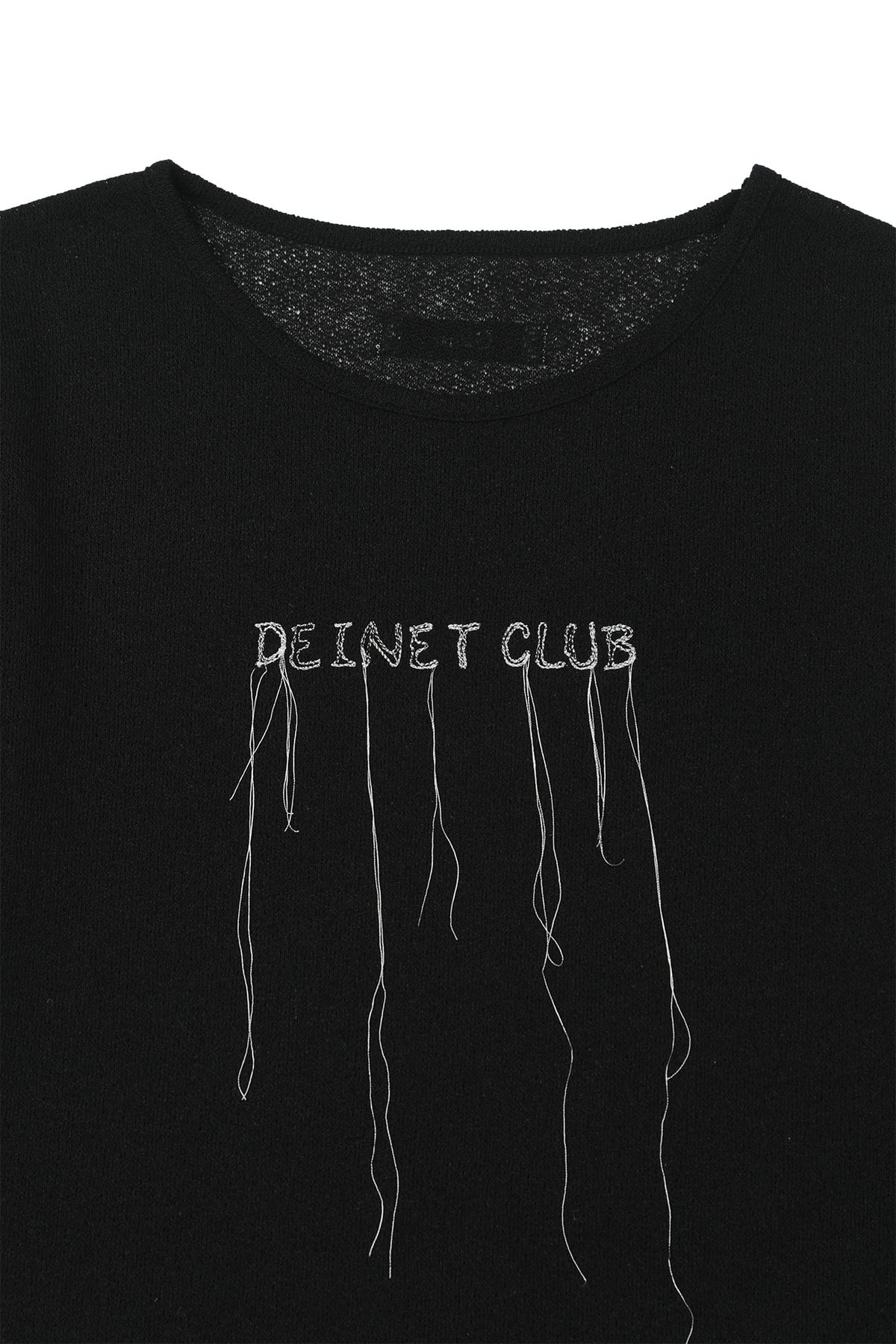 다이닛(DEINET) SHEER LONG SLEEVE IN BLACK