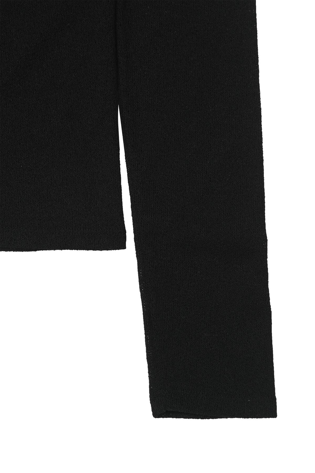 다이닛(DEINET) SHEER LONG SLEEVE IN BLACK