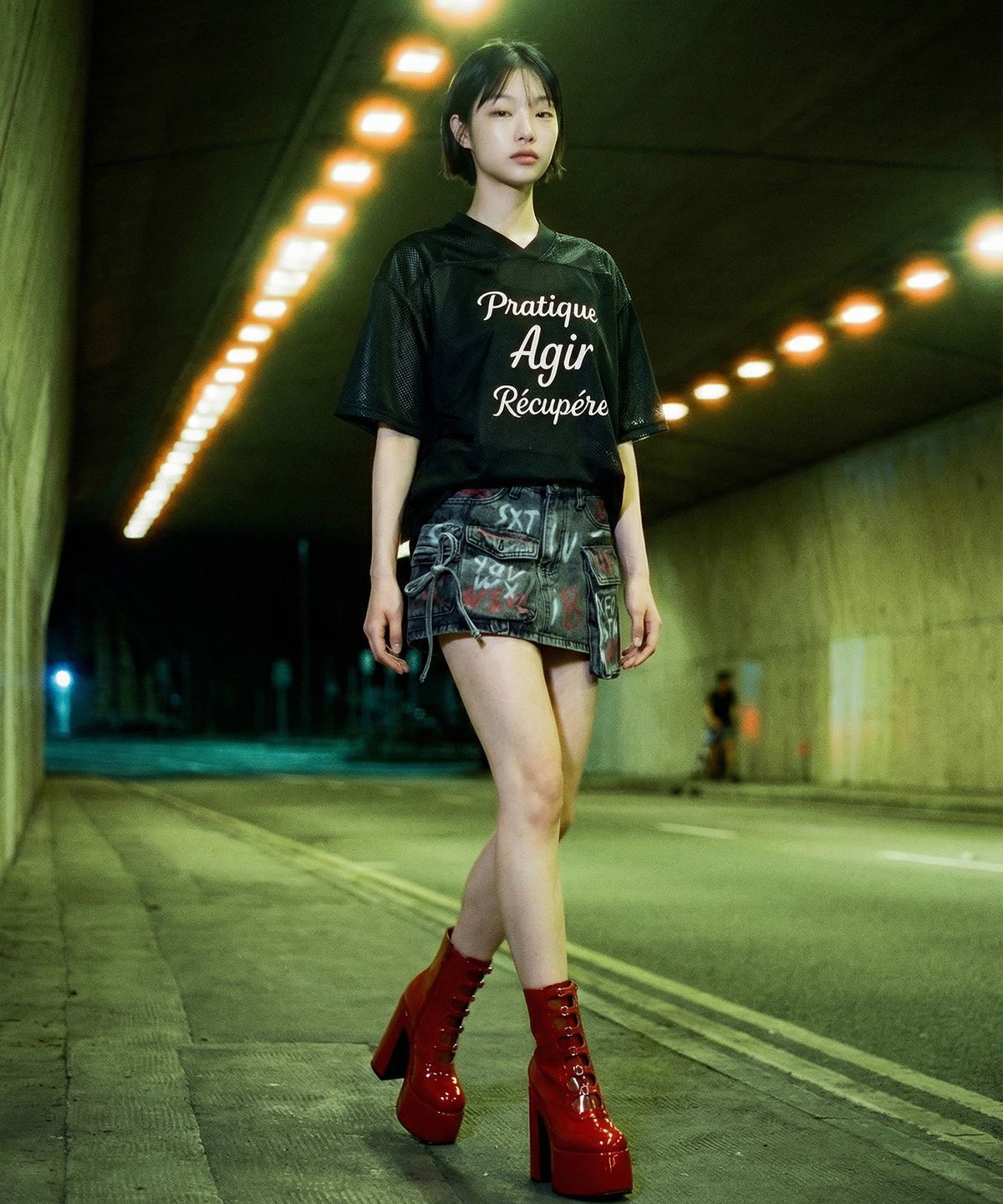 랑가주망(LENGAGEMENT) AGIR Football Jersey (Black)