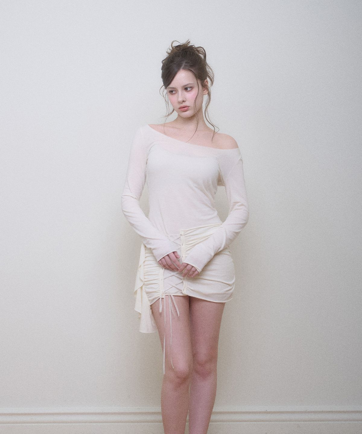 벨리아르(BELLIALEU) VERA CORSET DRESS CREAM