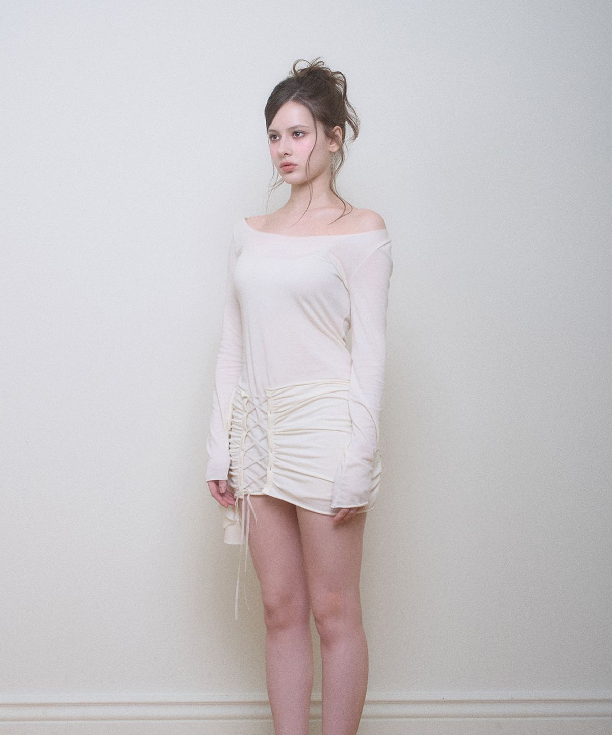 벨리아르(BELLIALEU) VERA CORSET DRESS CREAM