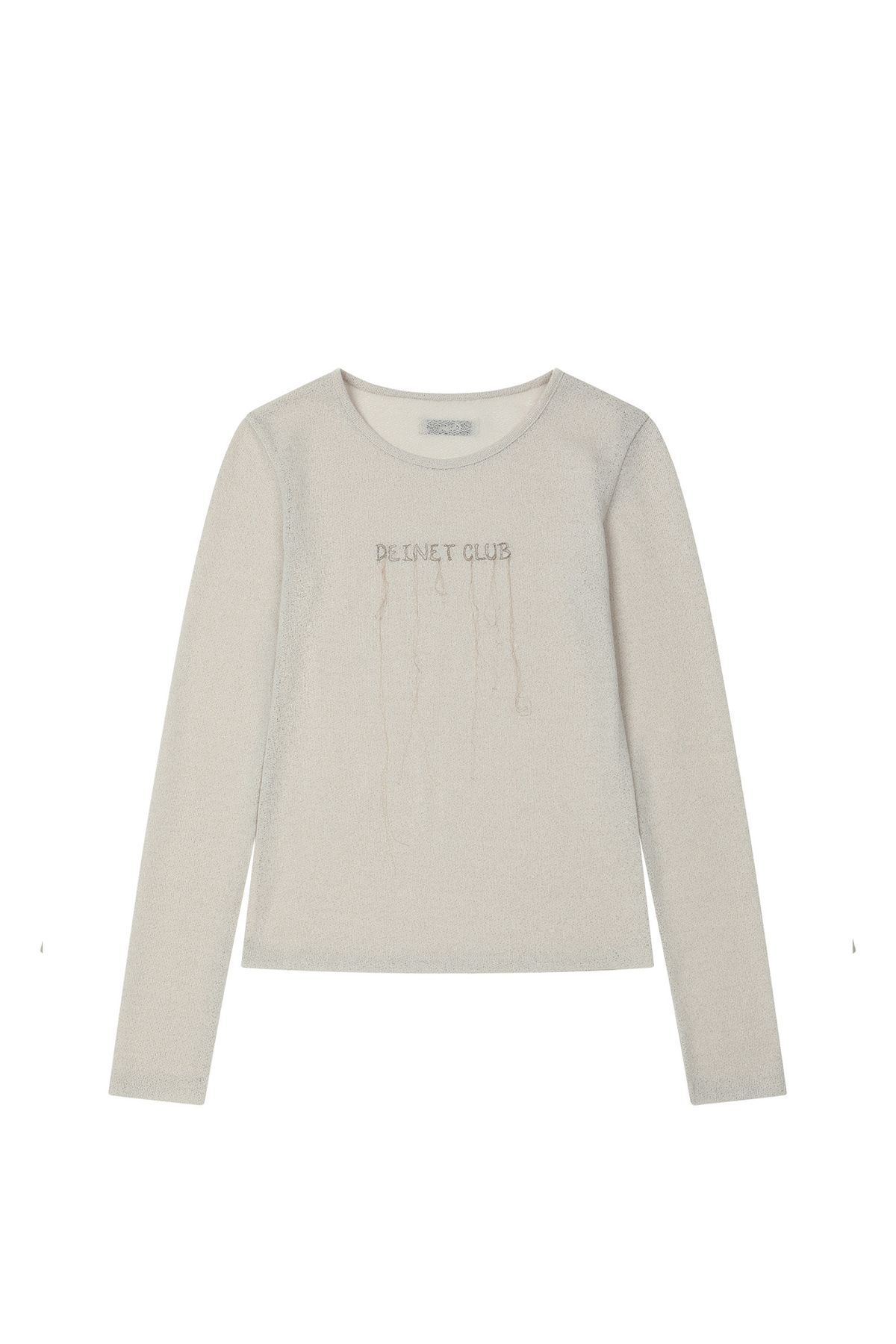 다이닛(DEINET) SHEER LONG SLEEVE IN BEIGE