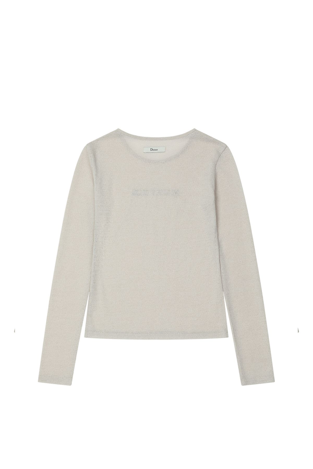다이닛(DEINET) SHEER LONG SLEEVE IN BEIGE